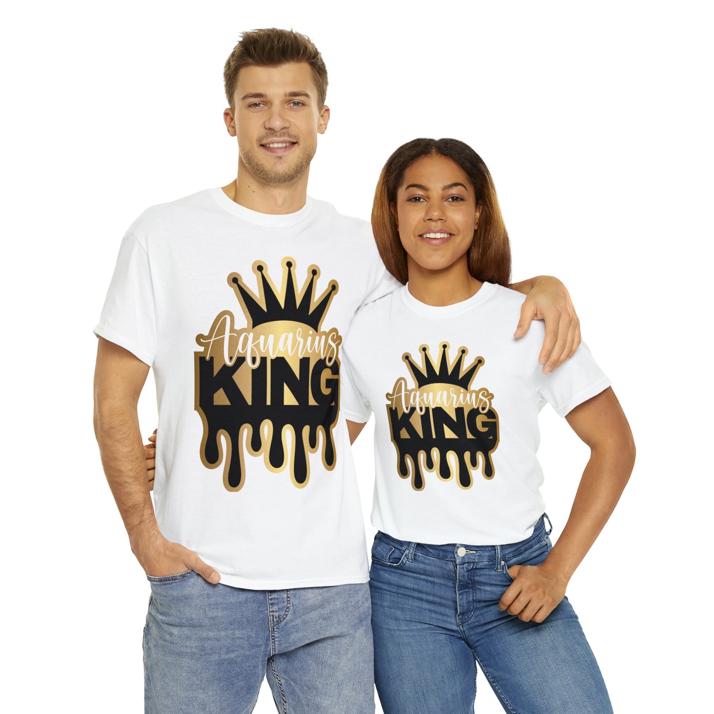 Aquarius DTF Print Unisex Heavy Cotton Tee