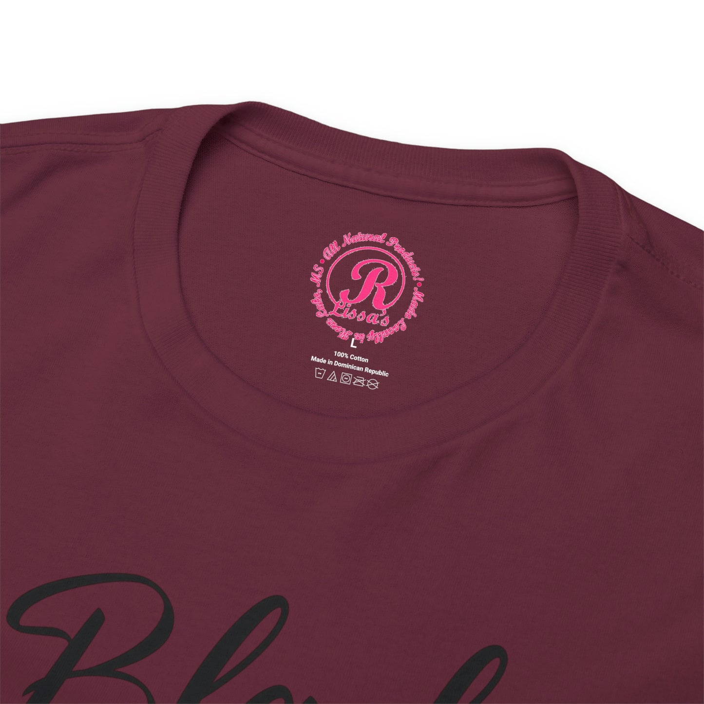 Black Father Script Unisex Heavy Cotton Tee