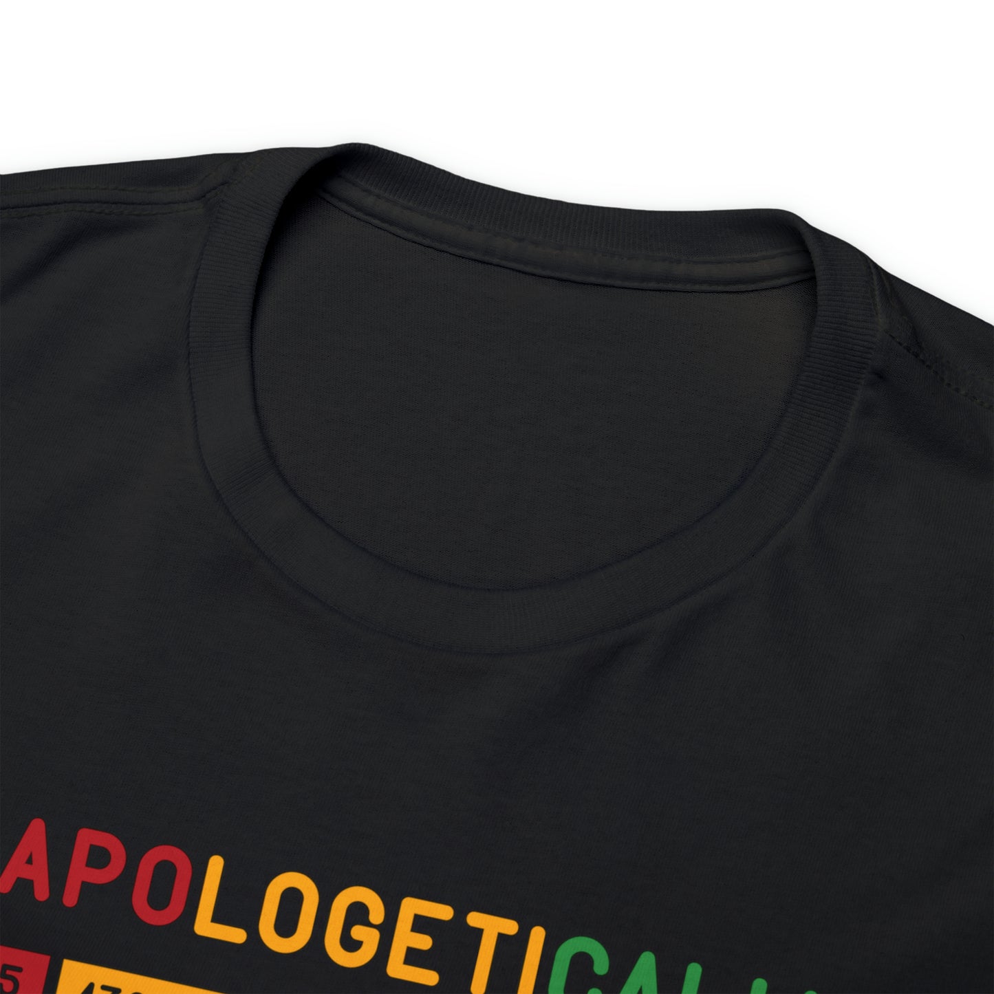 Black-DTF Print Unisex Heavy Cotton Tee