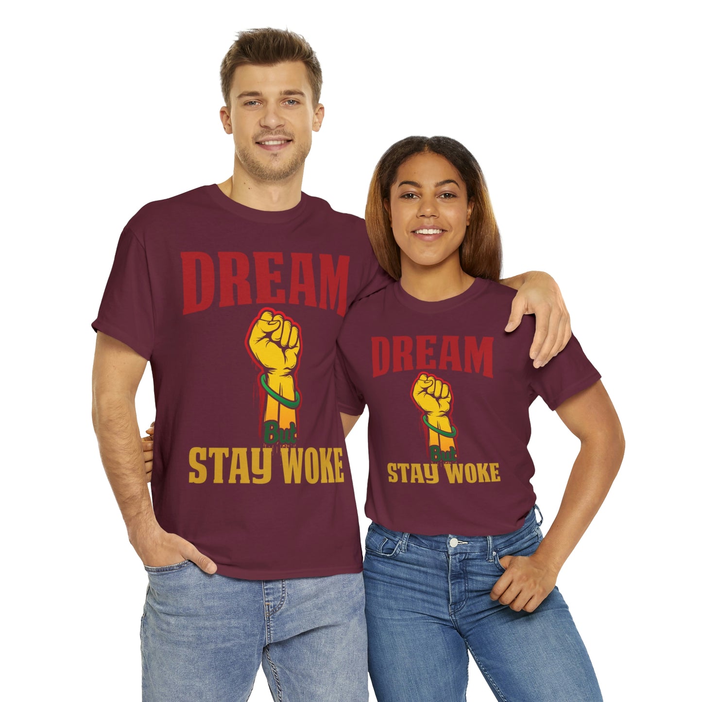 Dream/Woke Unisex Heavy Cotton Tee