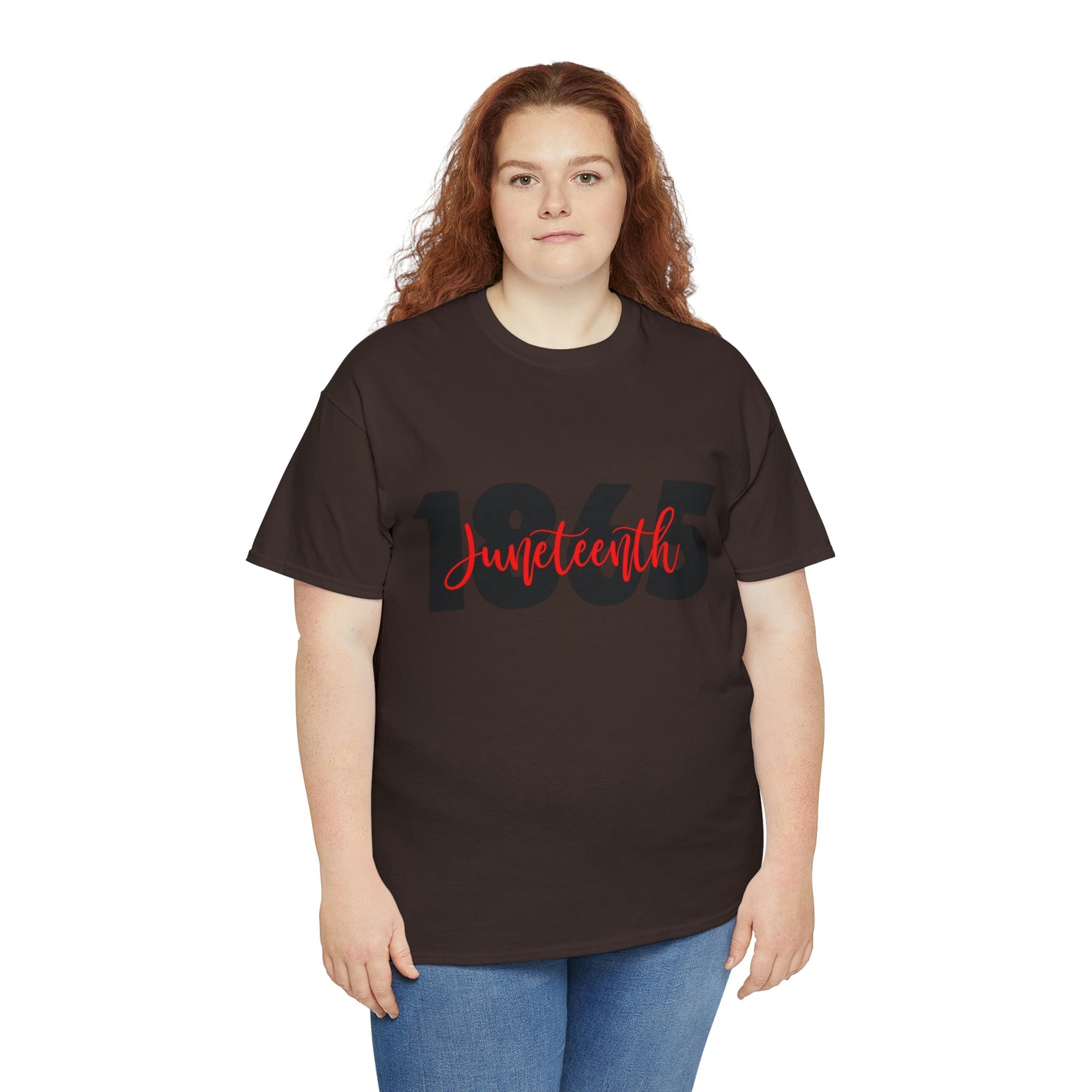 Juneteenth-Red Unisex Heavy Cotton Tee