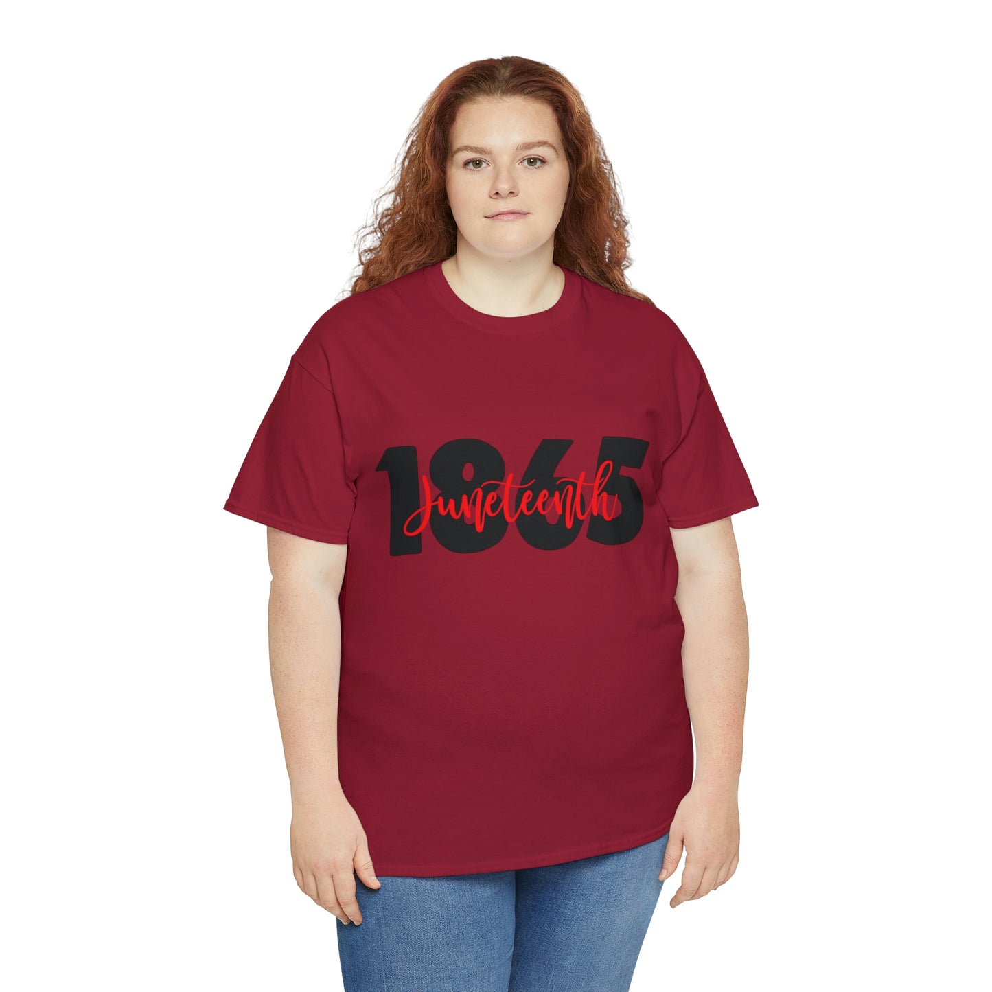 Juneteenth-Red Unisex Heavy Cotton Tee