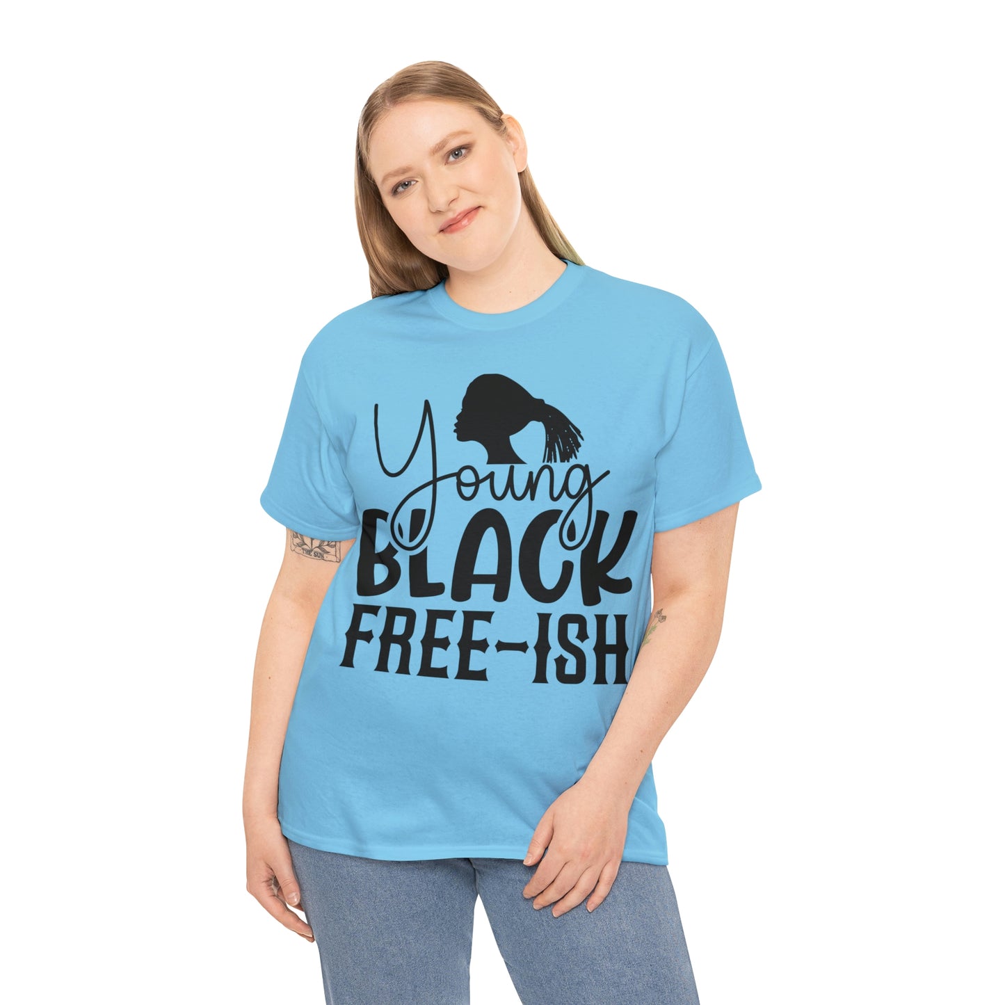 Young Black Unisex Heavy Cotton Tee