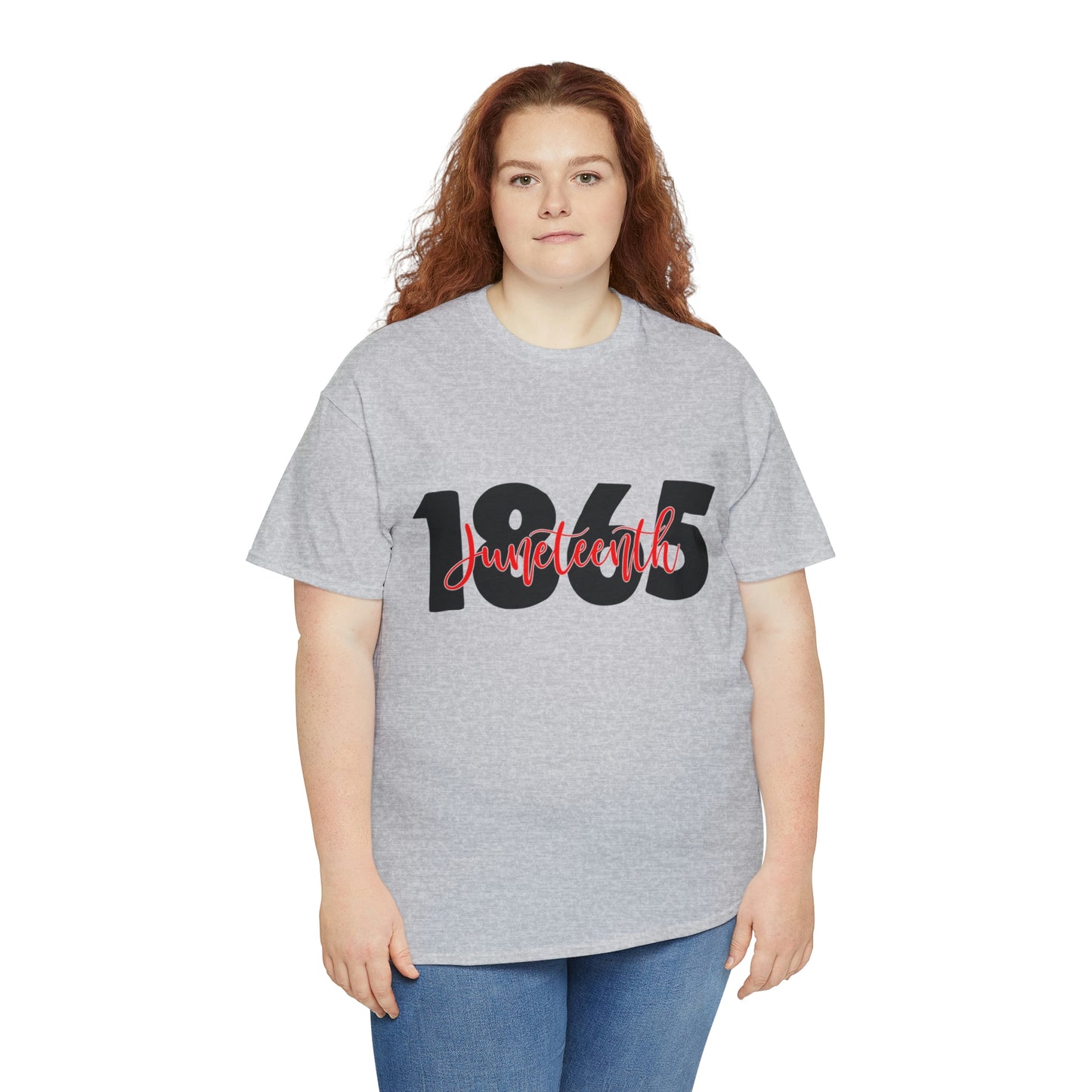 Juneteenth-Red Unisex Heavy Cotton Tee