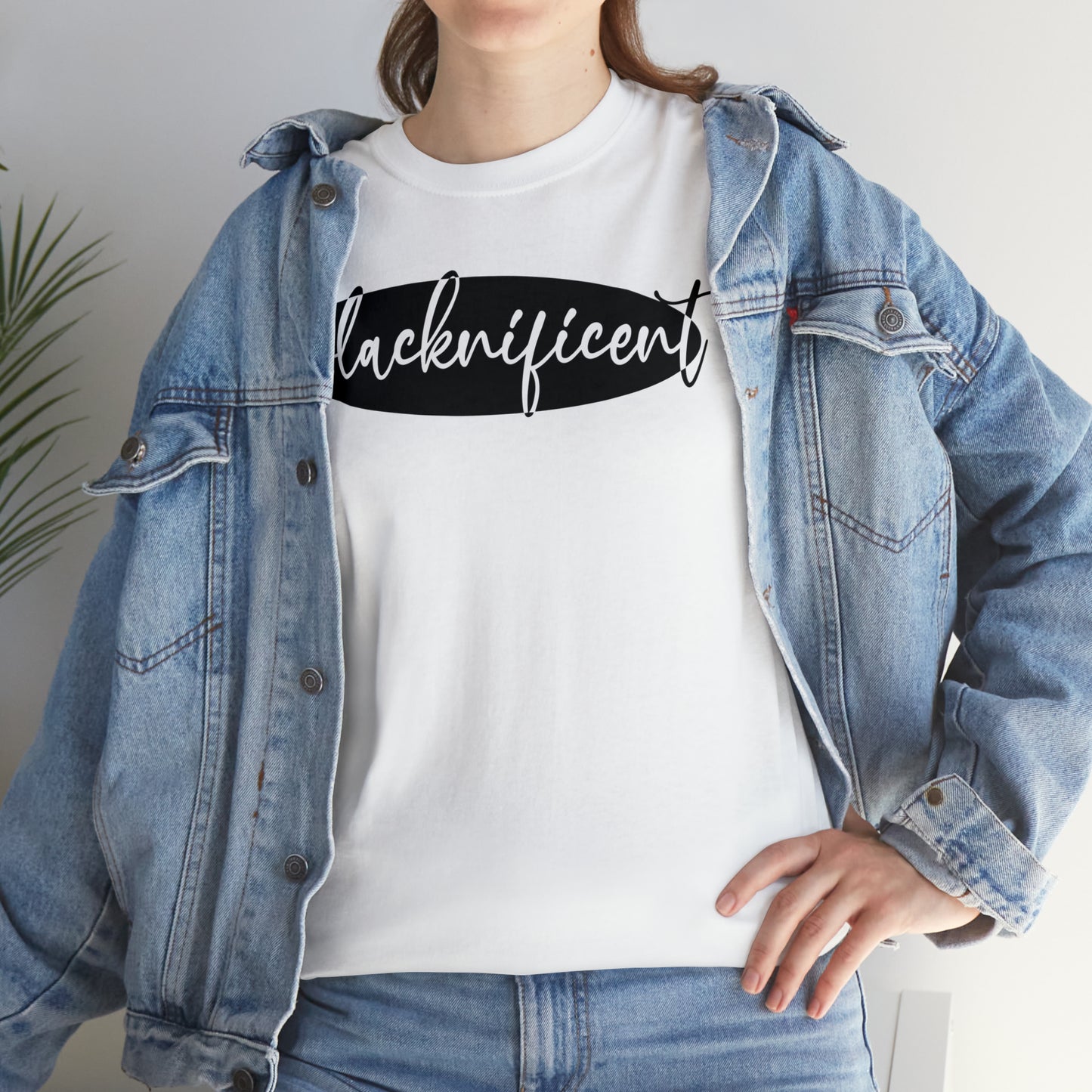 Blacknificent (Vinyl-1 color) Unisex Heavy Cotton Tee