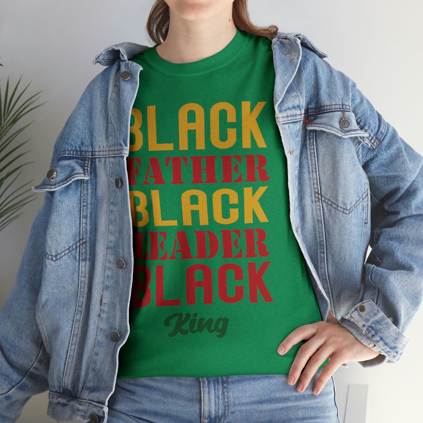 Black Fathers Block Unisex Heavy Cotton Tee