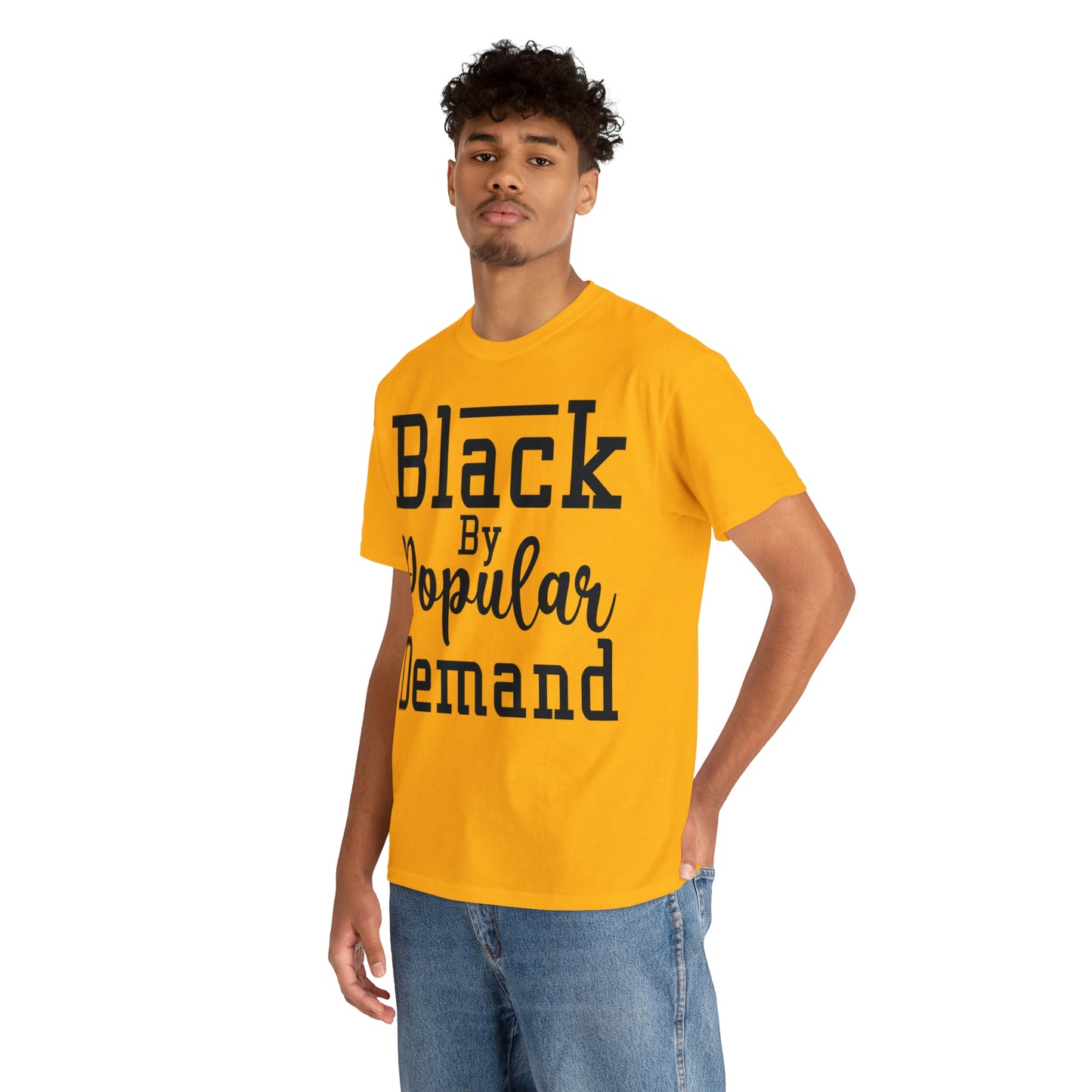 Black Popular Unisex Heavy Cotton Tee