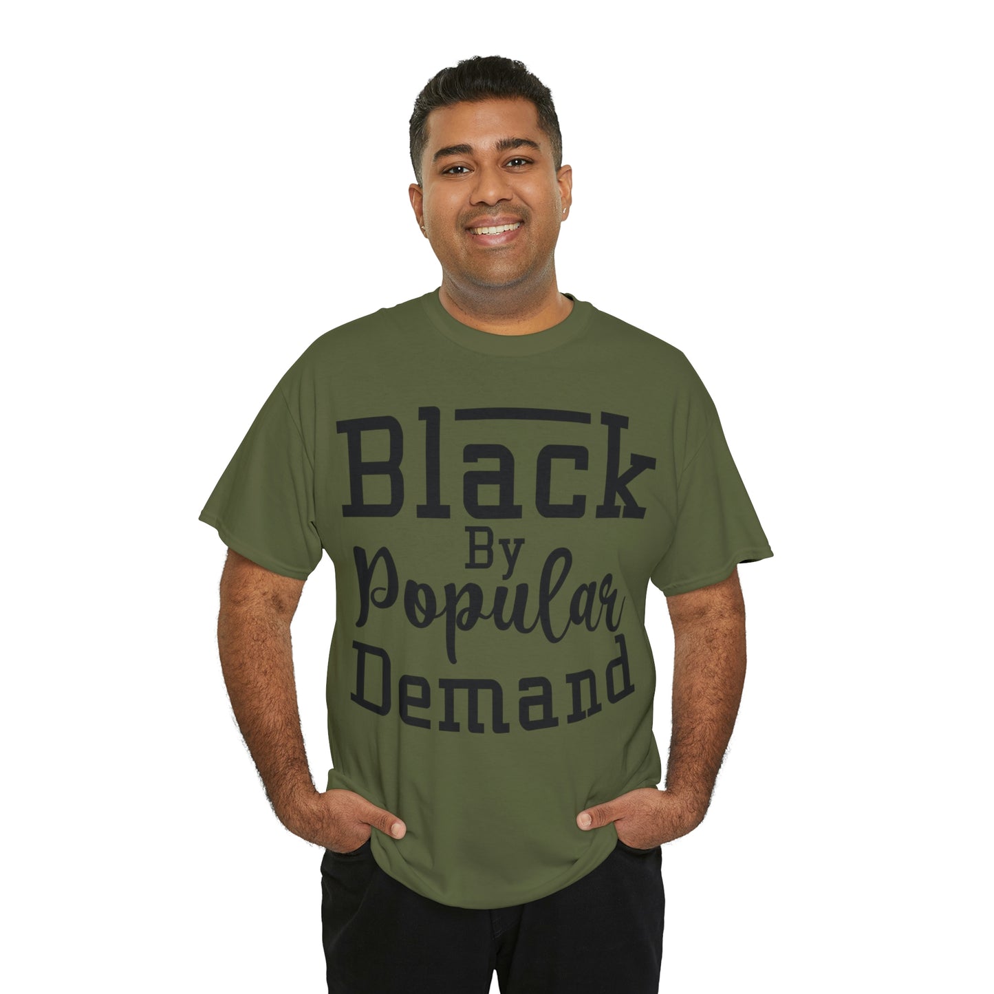 Black Popular Unisex Heavy Cotton Tee