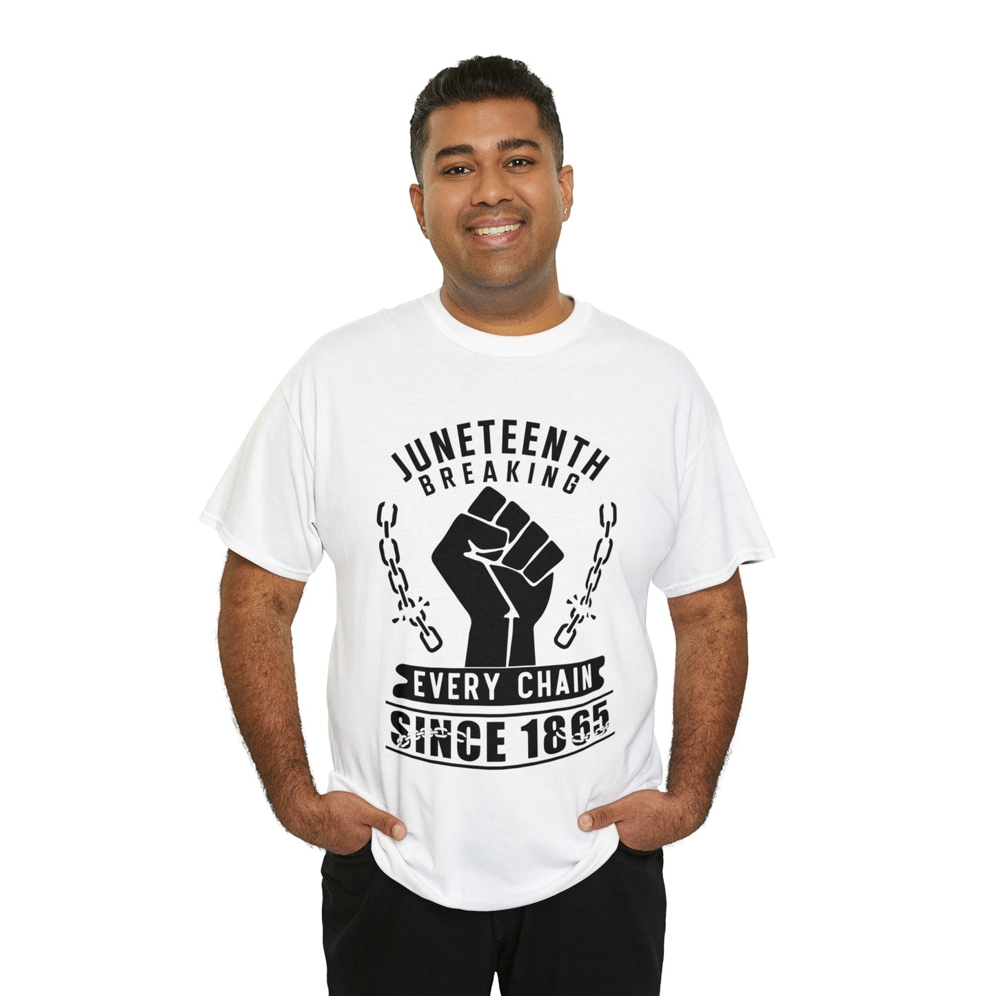 Breaking Every Chain (Vinyl Cut-1 Color) Unisex Heavy Cotton Tee