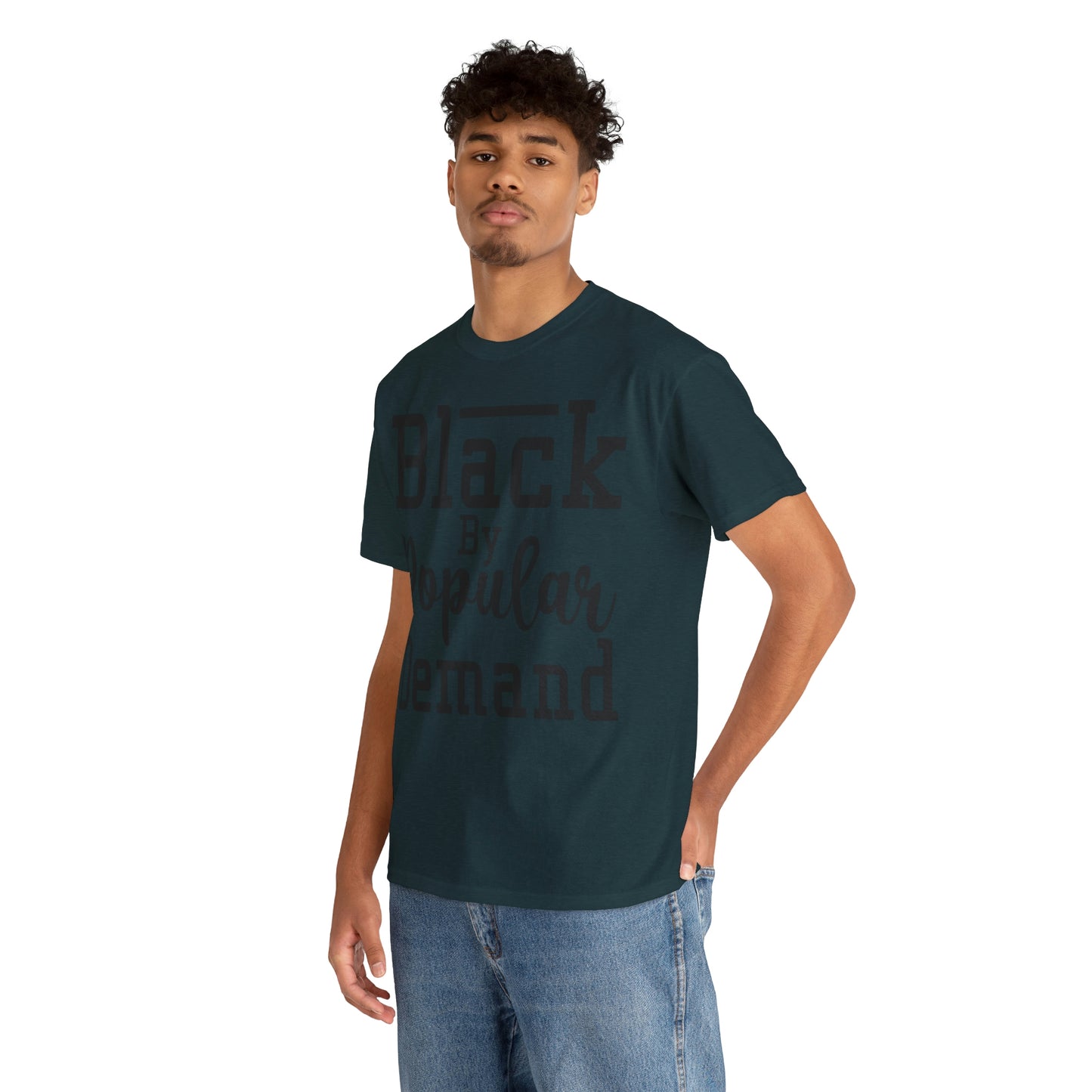 Black Popular Unisex Heavy Cotton Tee
