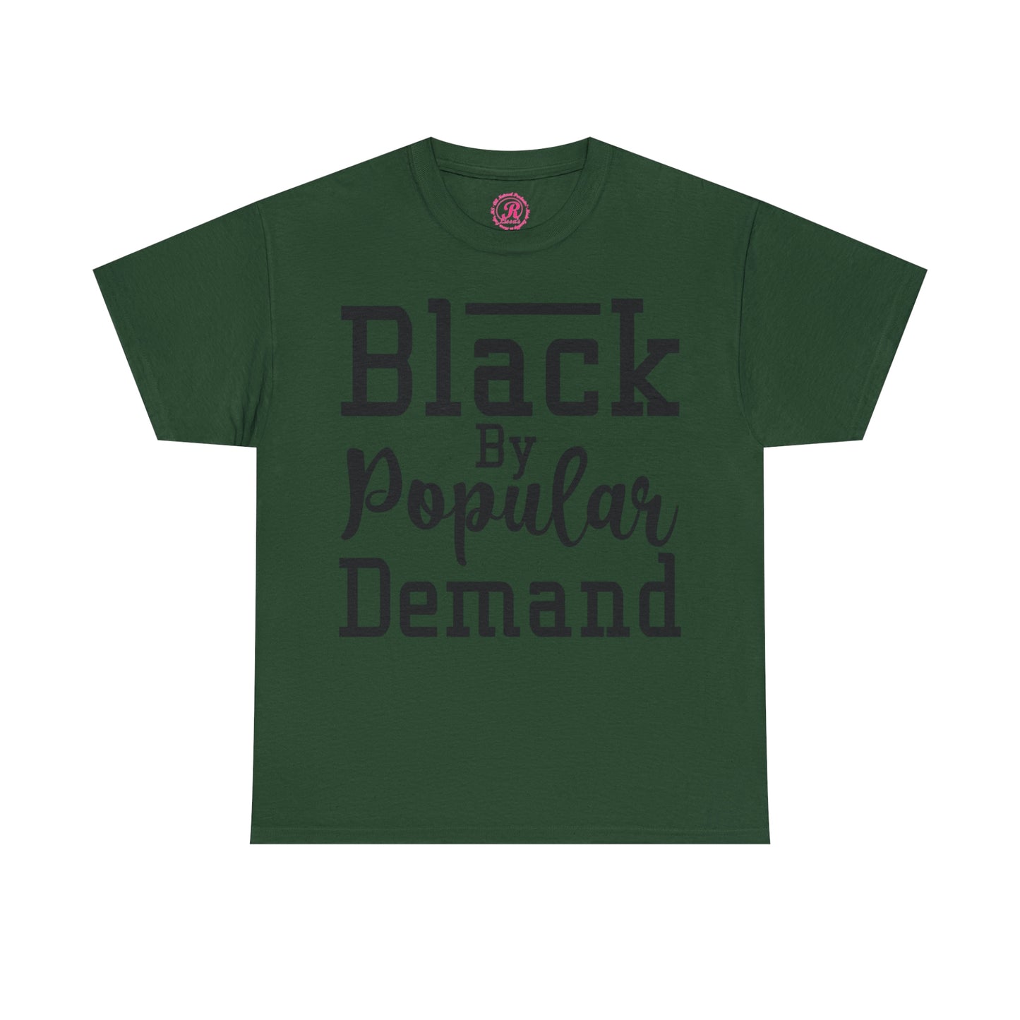 Black Popular Unisex Heavy Cotton Tee
