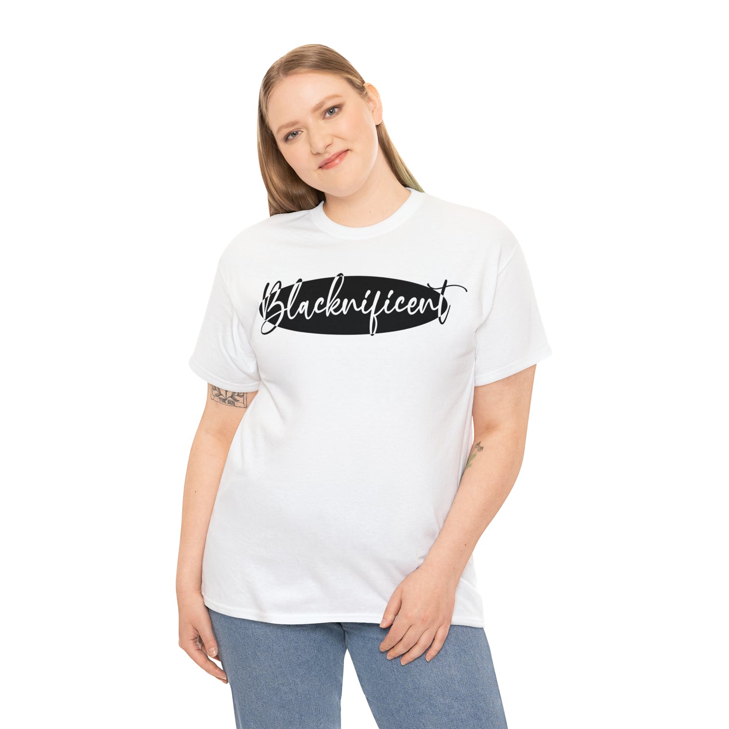 Blacknificent (Vinyl-1 color) Unisex Heavy Cotton Tee