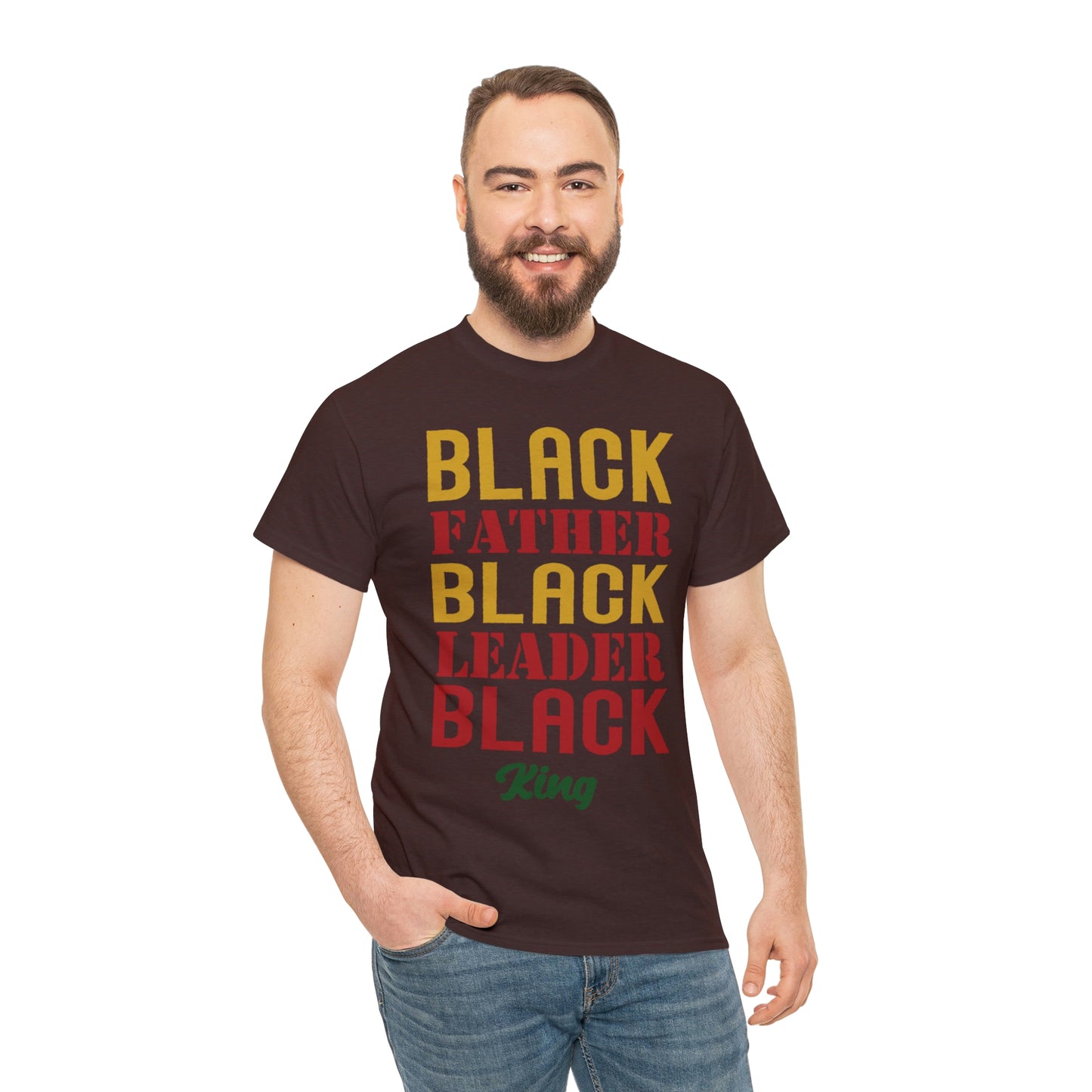 Black Fathers Block Unisex Heavy Cotton Tee