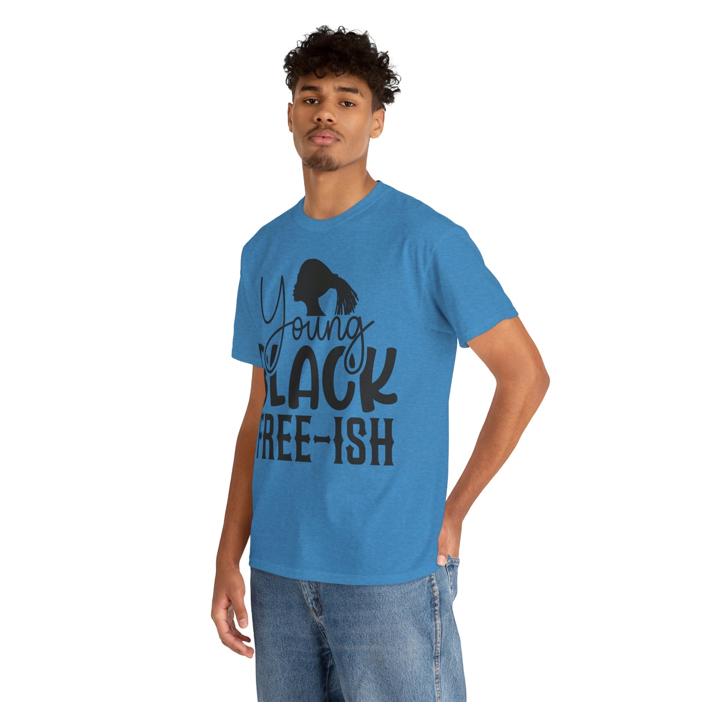 Young Black Unisex Heavy Cotton Tee