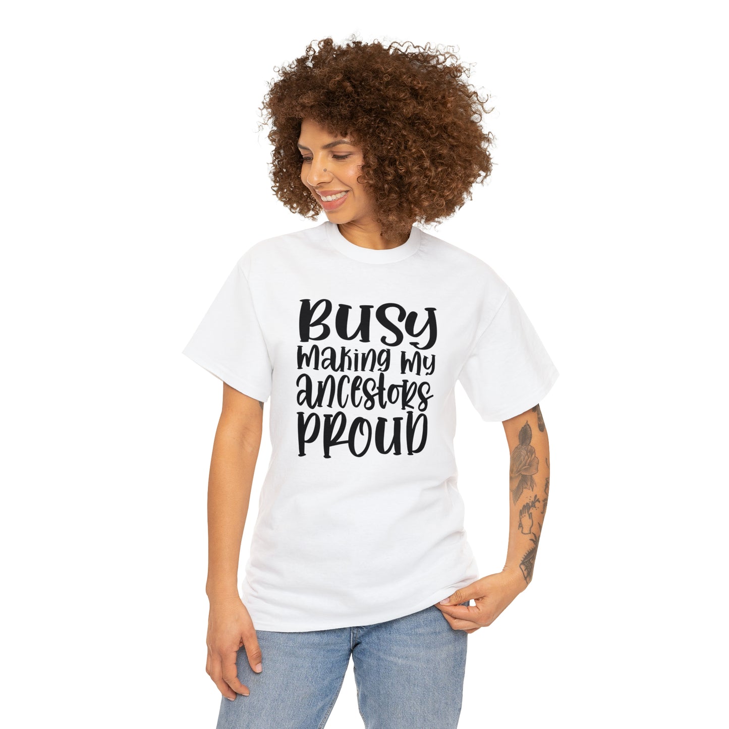 Proud (Vinyl Cut-1 color) Unisex Heavy Cotton Tee