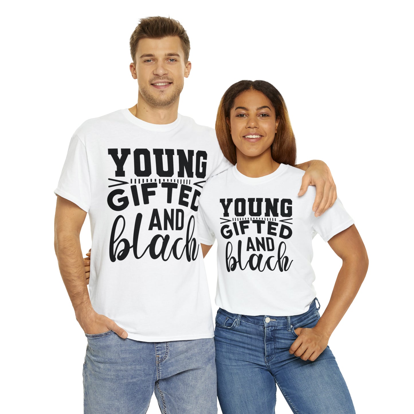 Gifted (Vinyl Cut-1 color) Unisex Heavy Cotton Tee