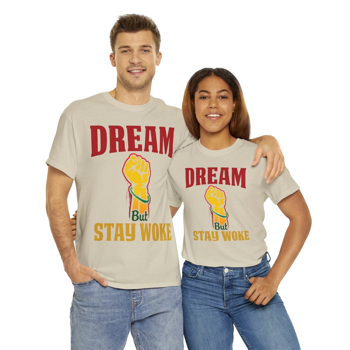 Dream/Woke Unisex Heavy Cotton Tee