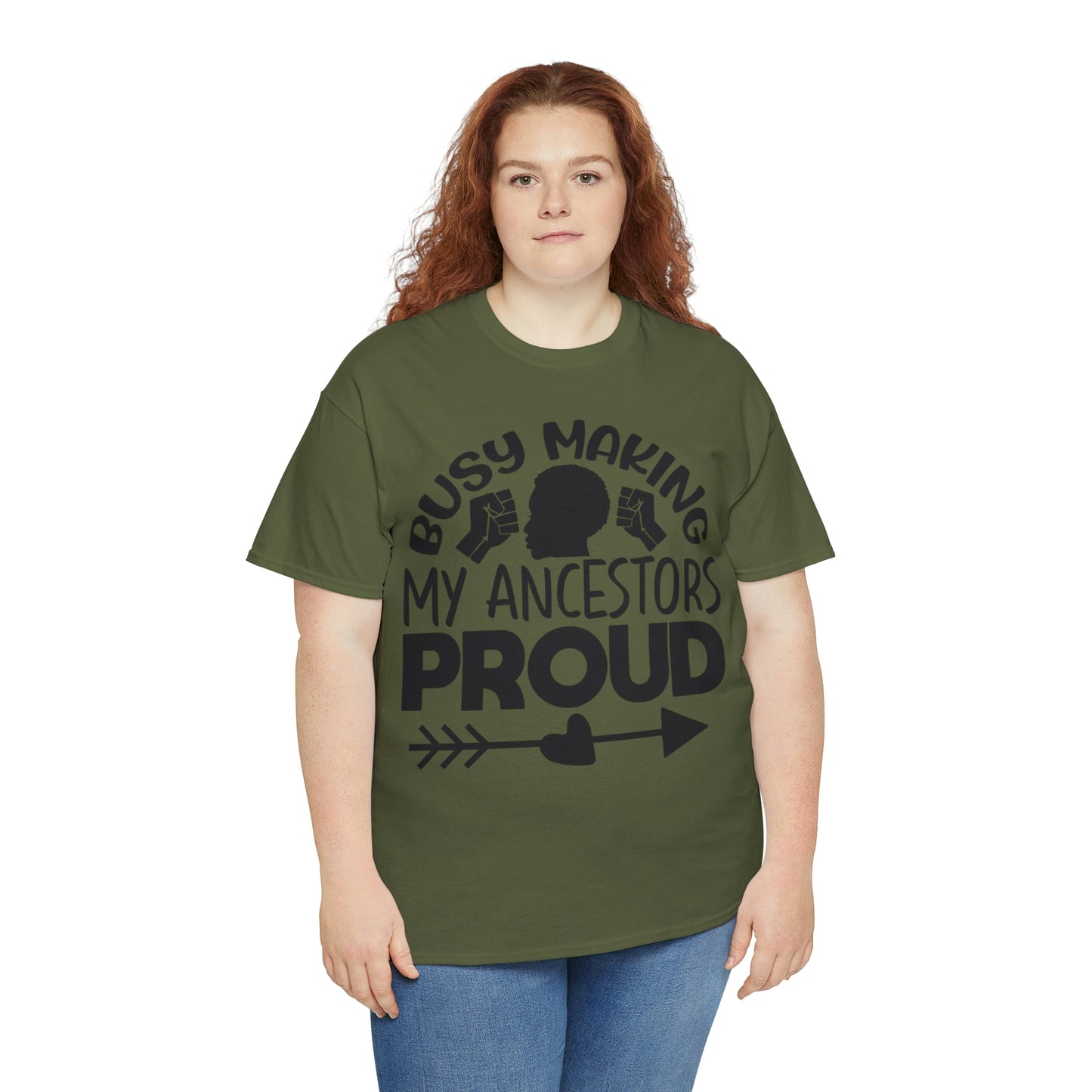 Busy Making Ancestors Unisex Heavy Cotton Tee