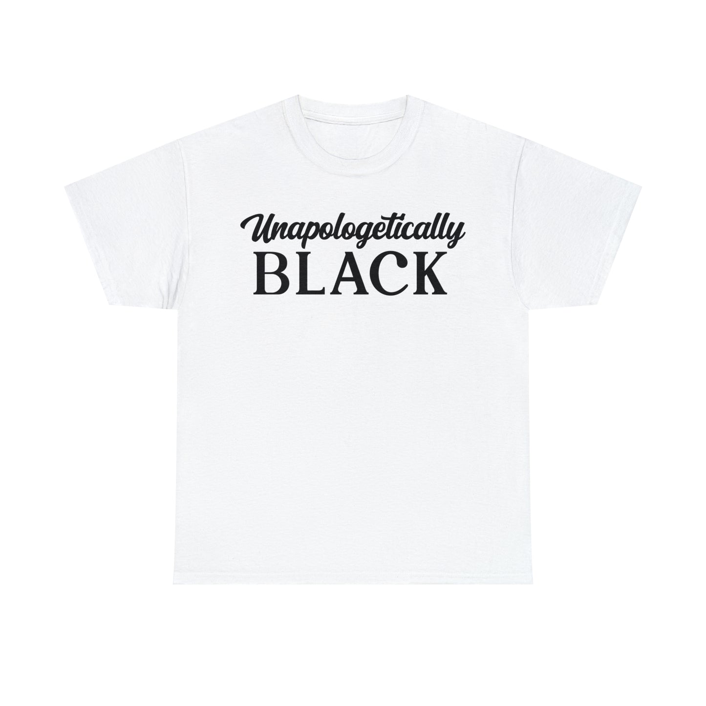 Black (Vinyl Cut-1 Color) Unisex Heavy Cotton Tee
