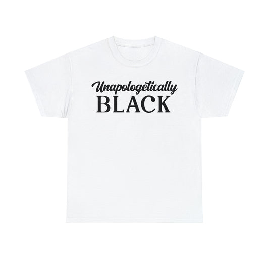 Black (Vinyl Cut-1 Color) Unisex Heavy Cotton Tee