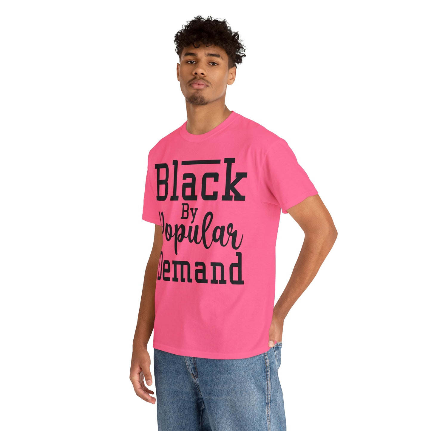 Black Popular Unisex Heavy Cotton Tee