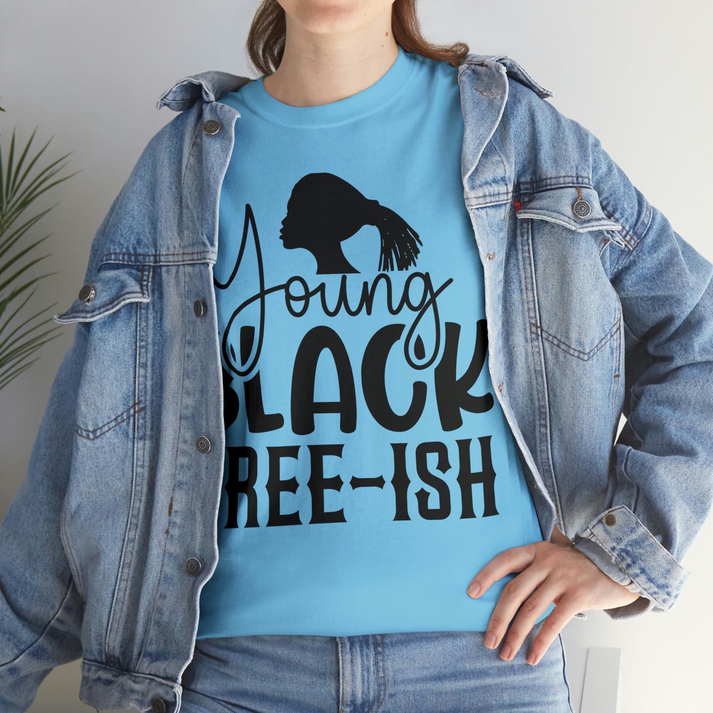 Young Black Unisex Heavy Cotton Tee