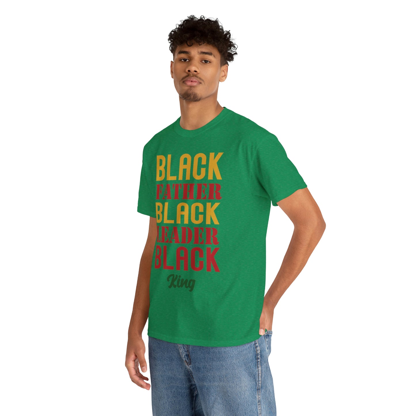 Black Fathers Block Unisex Heavy Cotton Tee