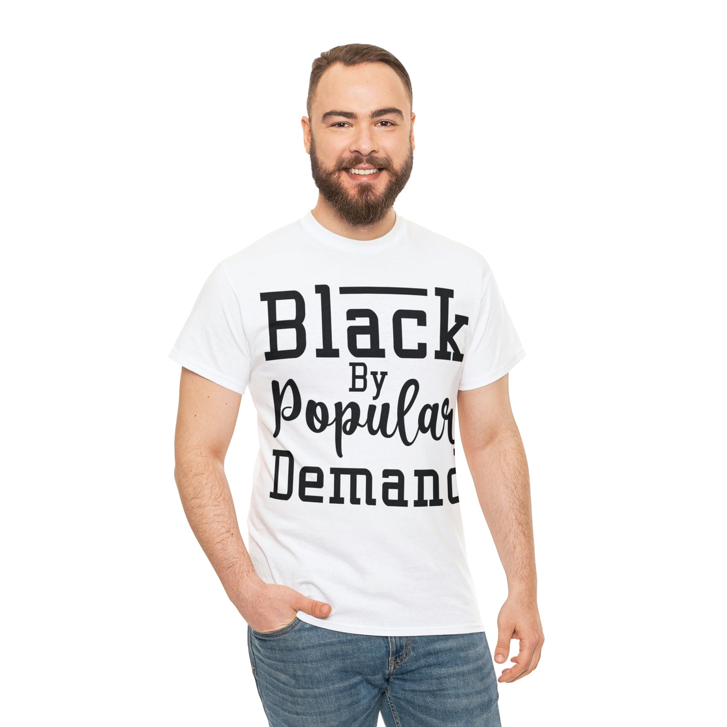 Black Popular Unisex Heavy Cotton Tee