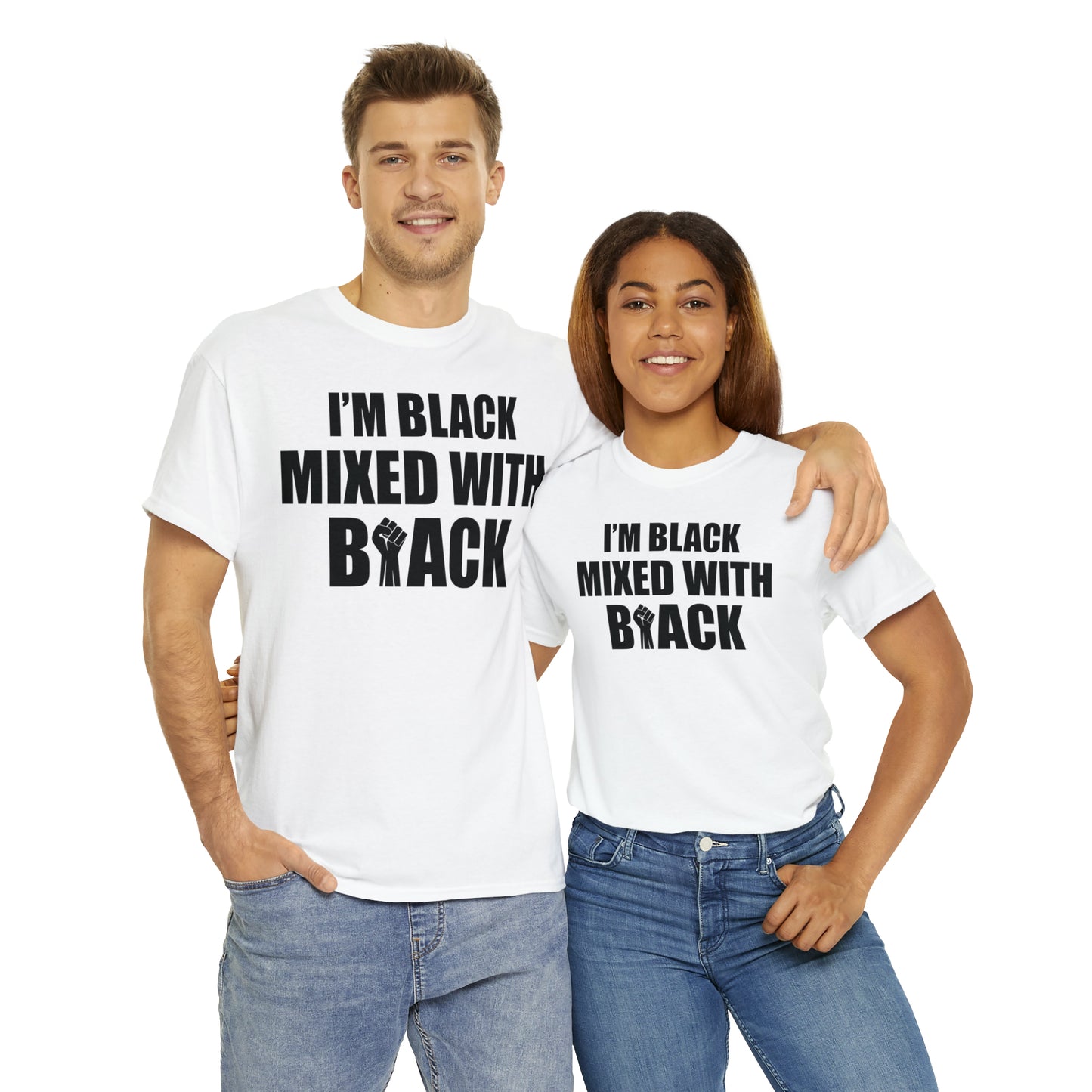 Mixed (Vinyl Cut-1 Color) Unisex Heavy Cotton Tee