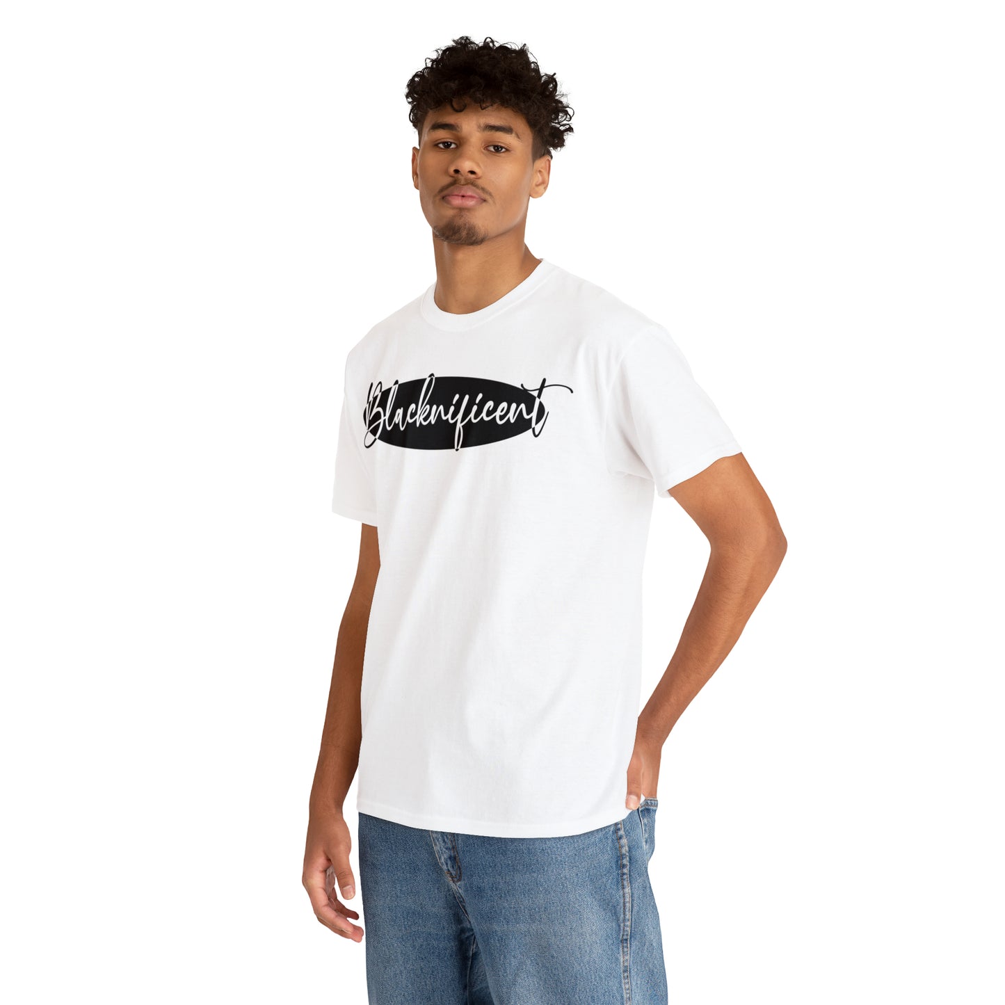 Blacknificent (Vinyl-1 color) Unisex Heavy Cotton Tee