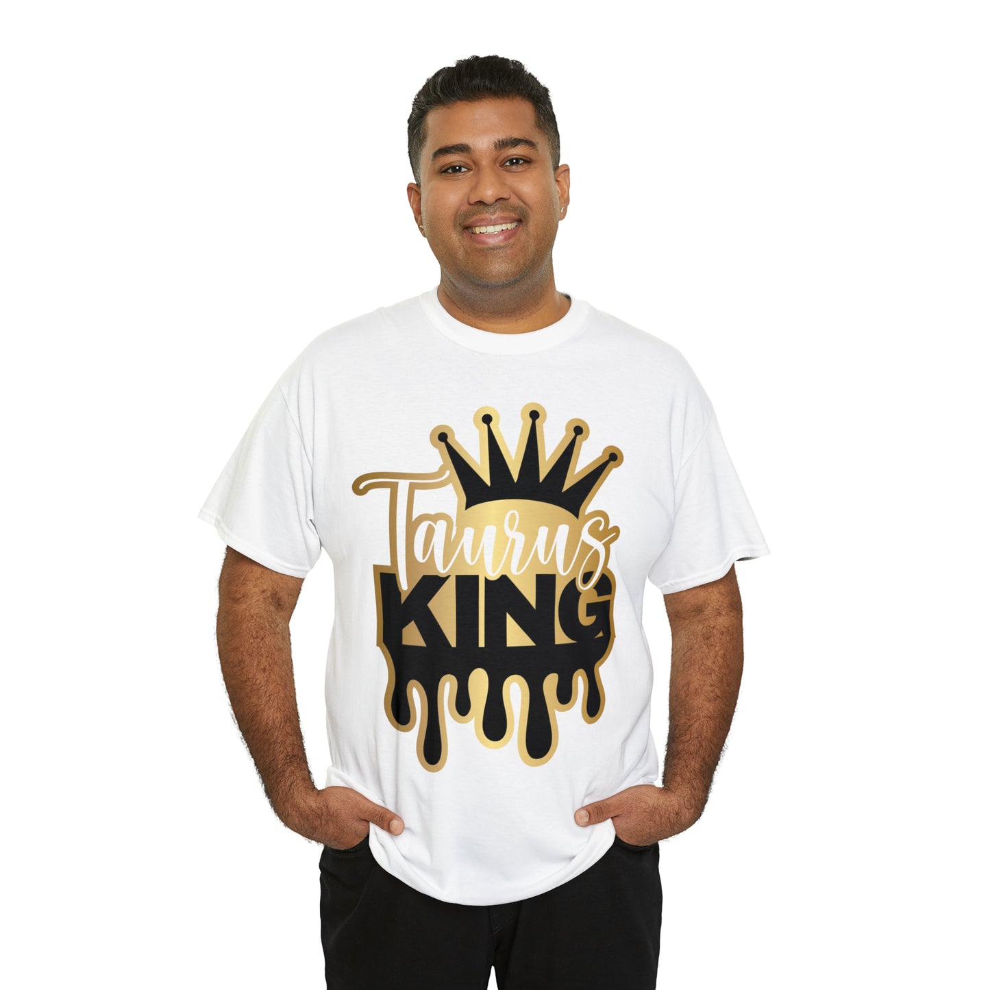 Taurus King DTF Print Unisex Heavy Cotton Tee