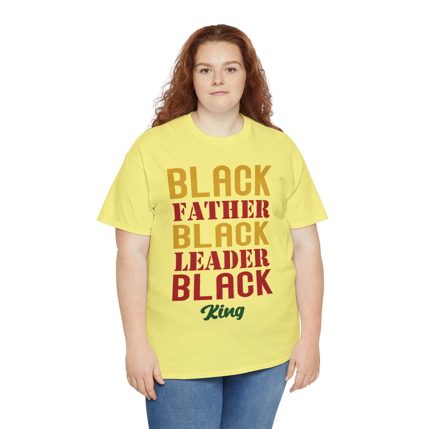 Black Fathers Block Unisex Heavy Cotton Tee