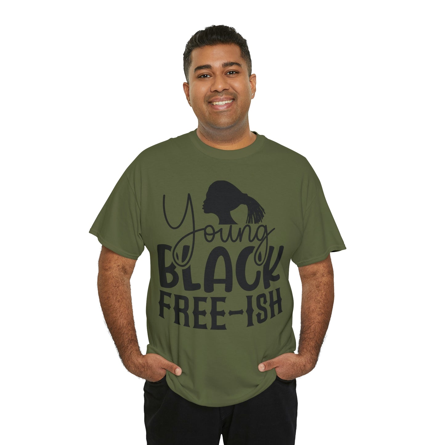 Young Black Unisex Heavy Cotton Tee