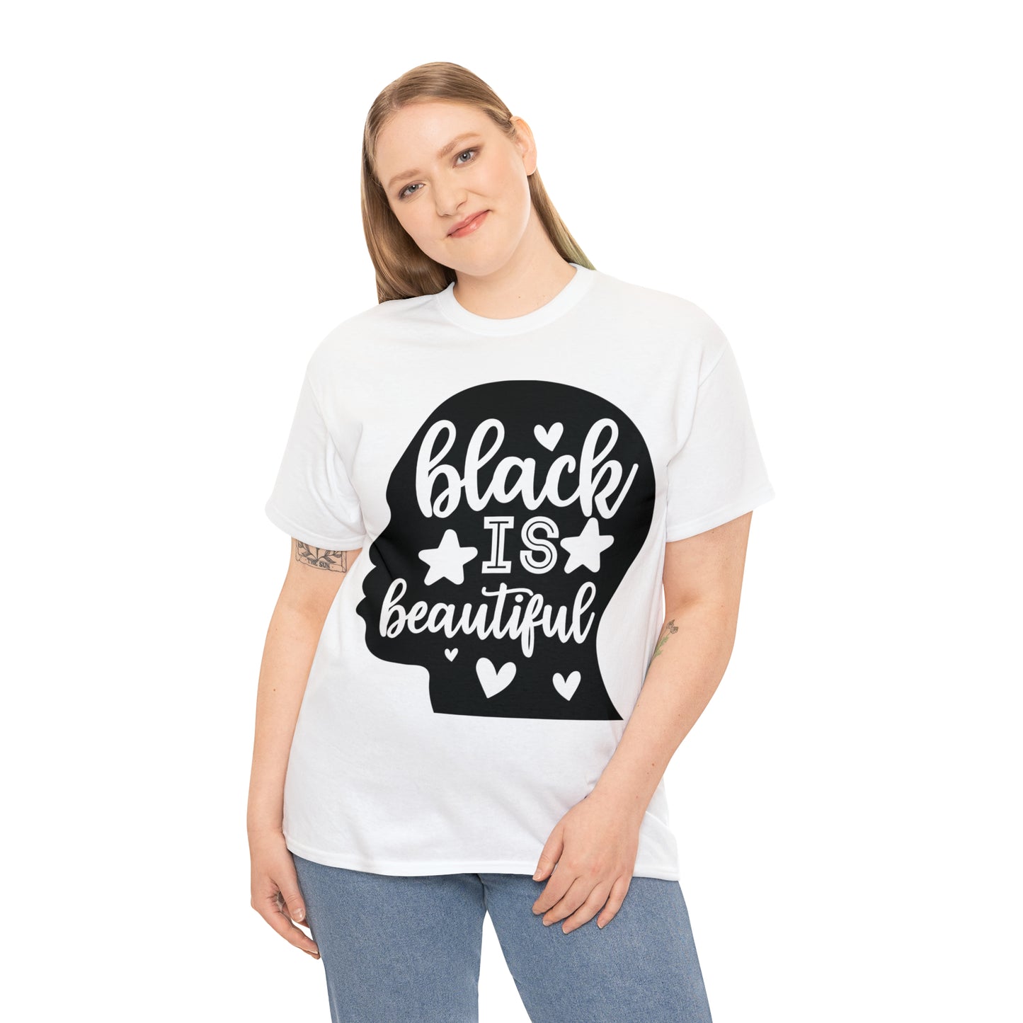Black/Beautiful Unisex Heavy Cotton Tee