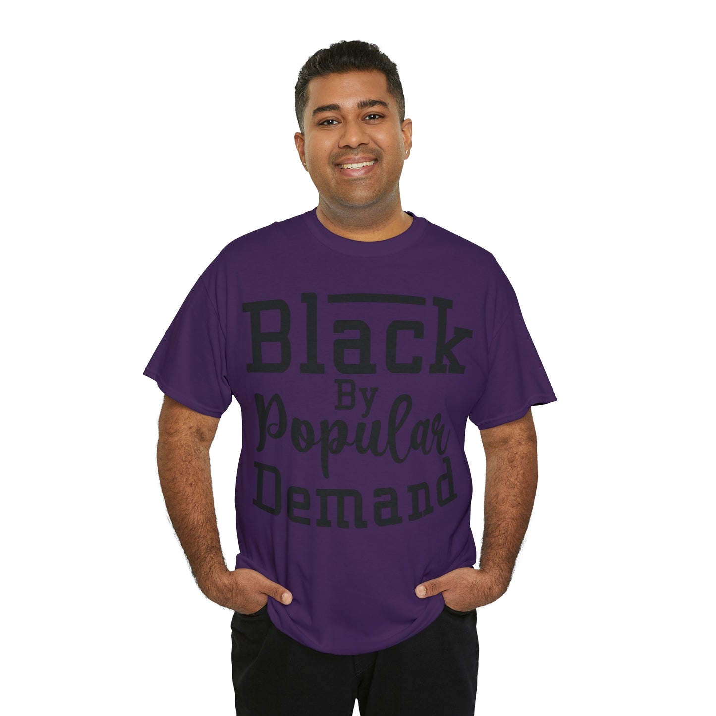 Black Popular Unisex Heavy Cotton Tee