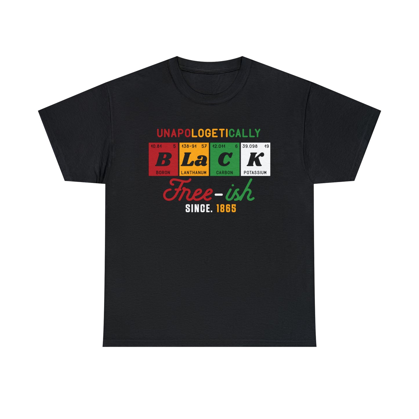 Black-DTF Print Unisex Heavy Cotton Tee