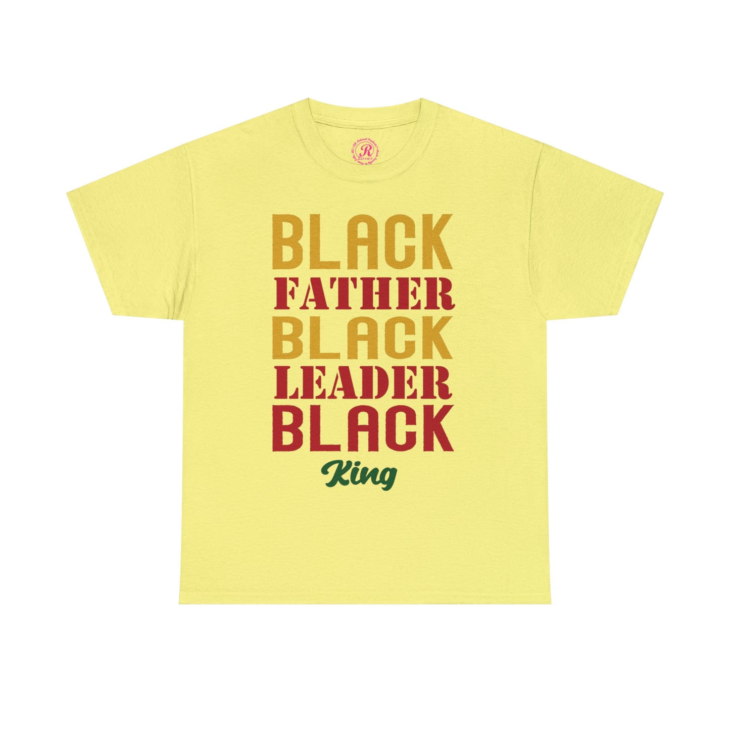 Black Fathers Block Unisex Heavy Cotton Tee