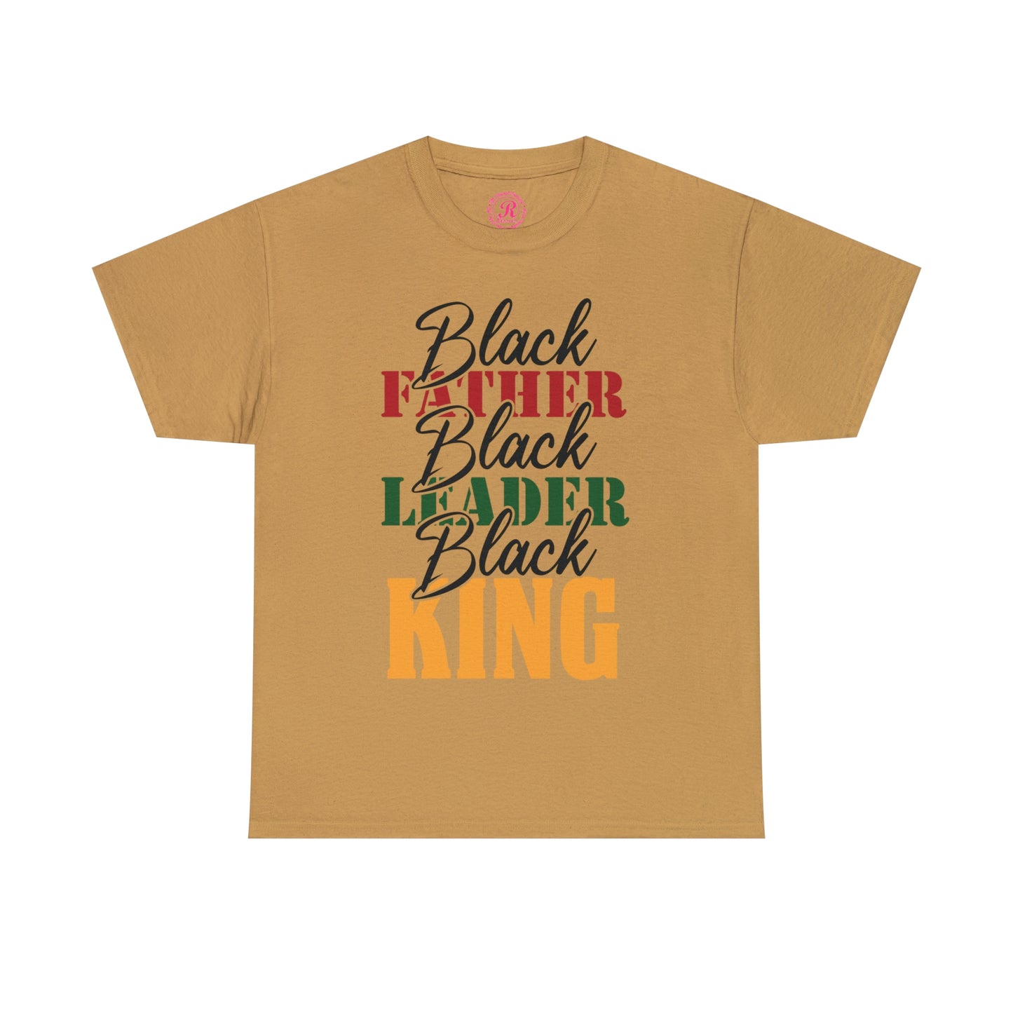 Black Father Script Unisex Heavy Cotton Tee