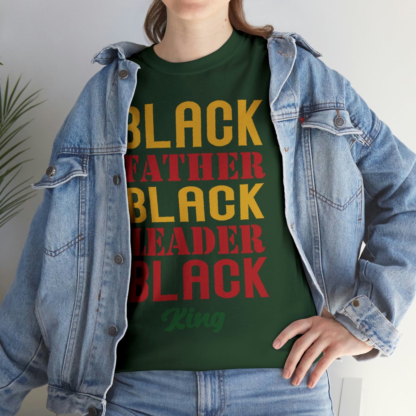 Black Fathers Block Unisex Heavy Cotton Tee