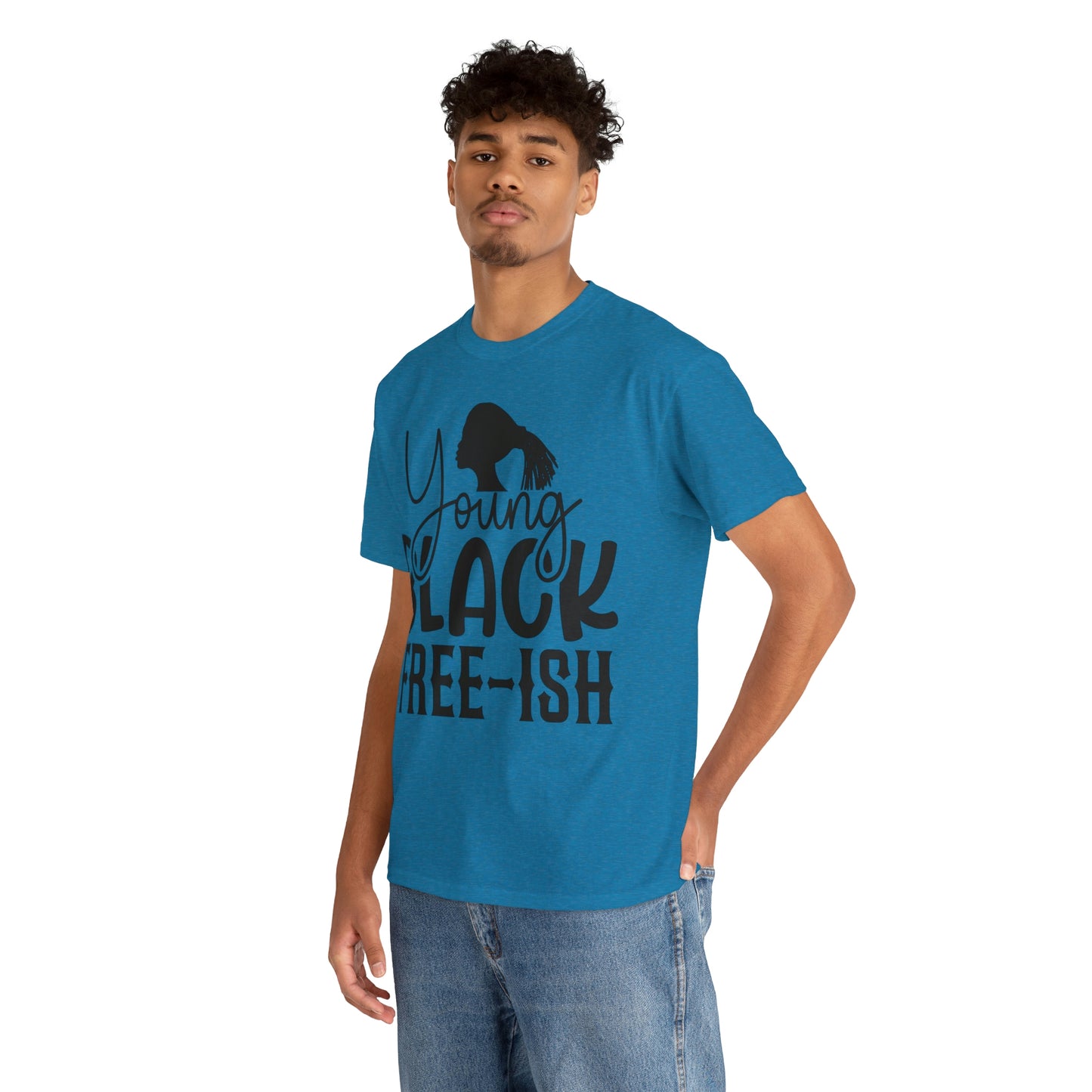 Young Black Unisex Heavy Cotton Tee
