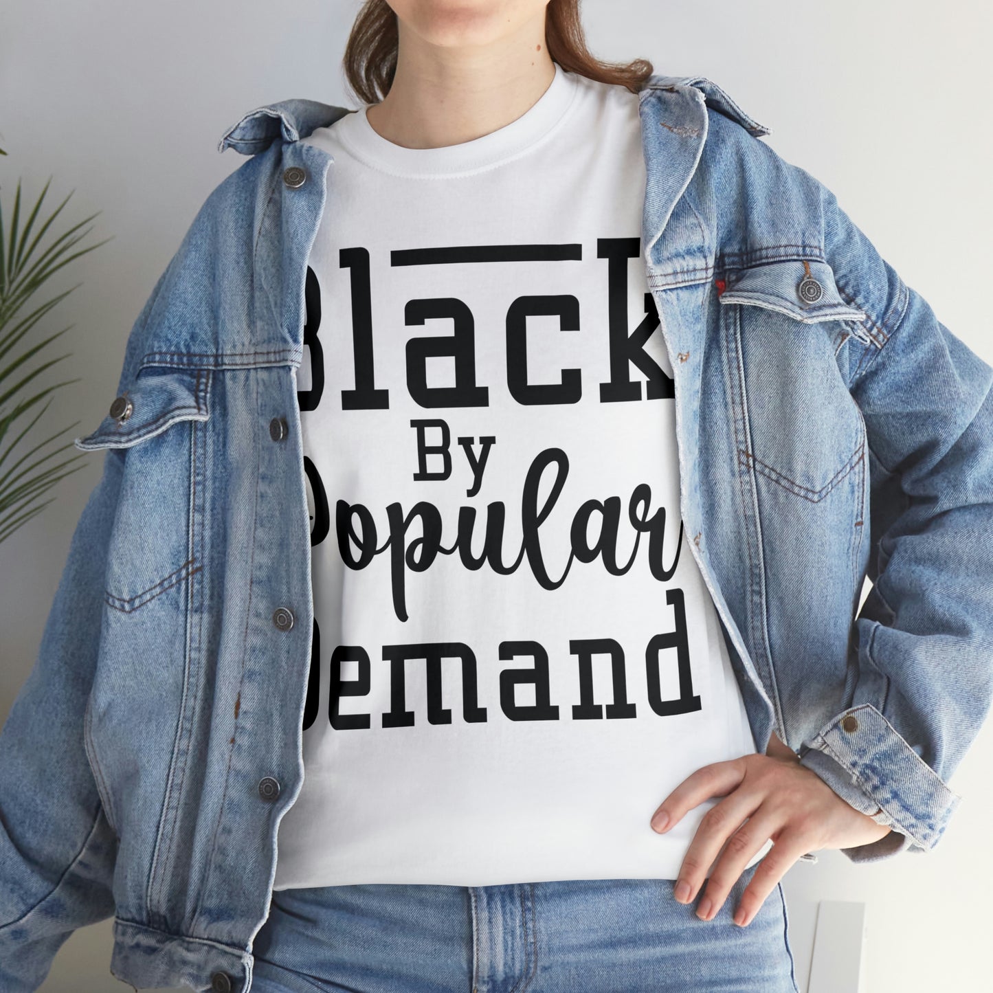 Black Popular Unisex Heavy Cotton Tee