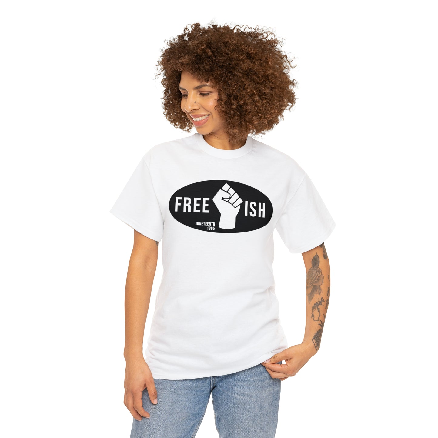 Free-Ish-DTF Print Unisex Heavy Cotton Tee