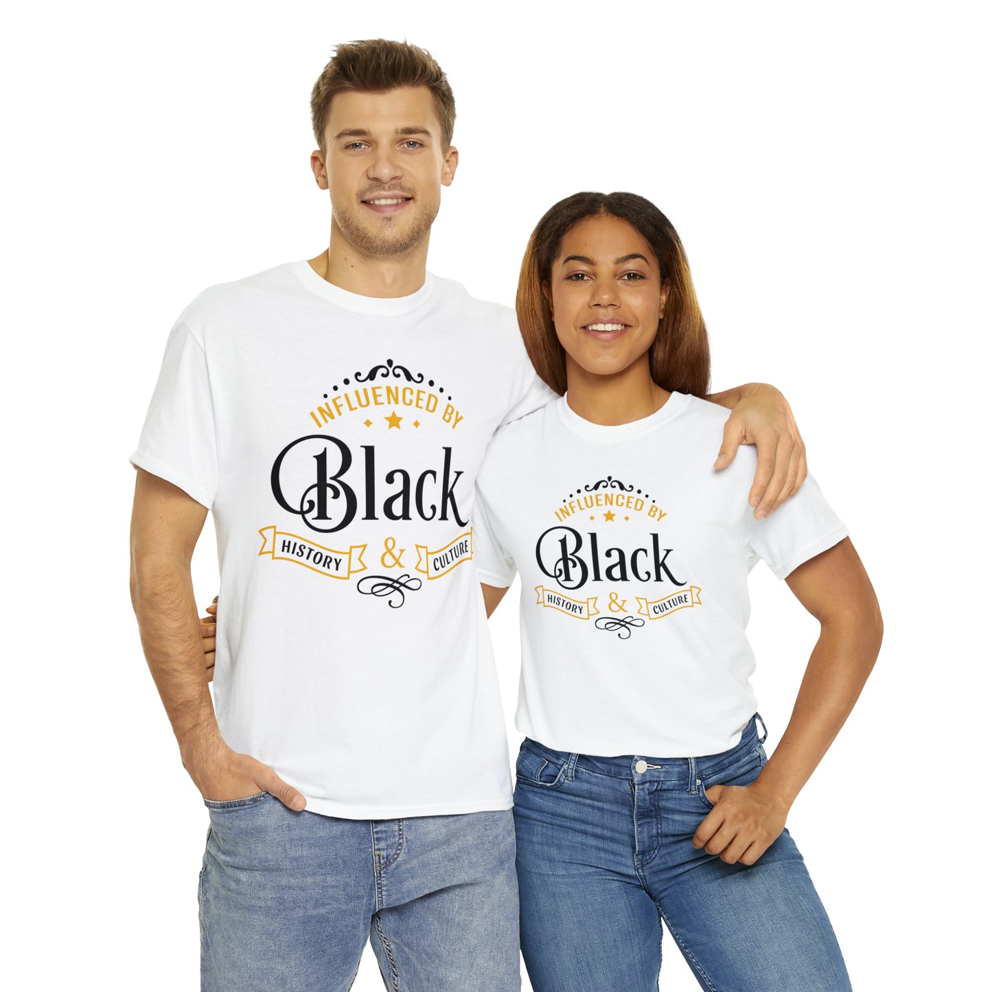 Influenced DTF Print Unisex Heavy Cotton Tee