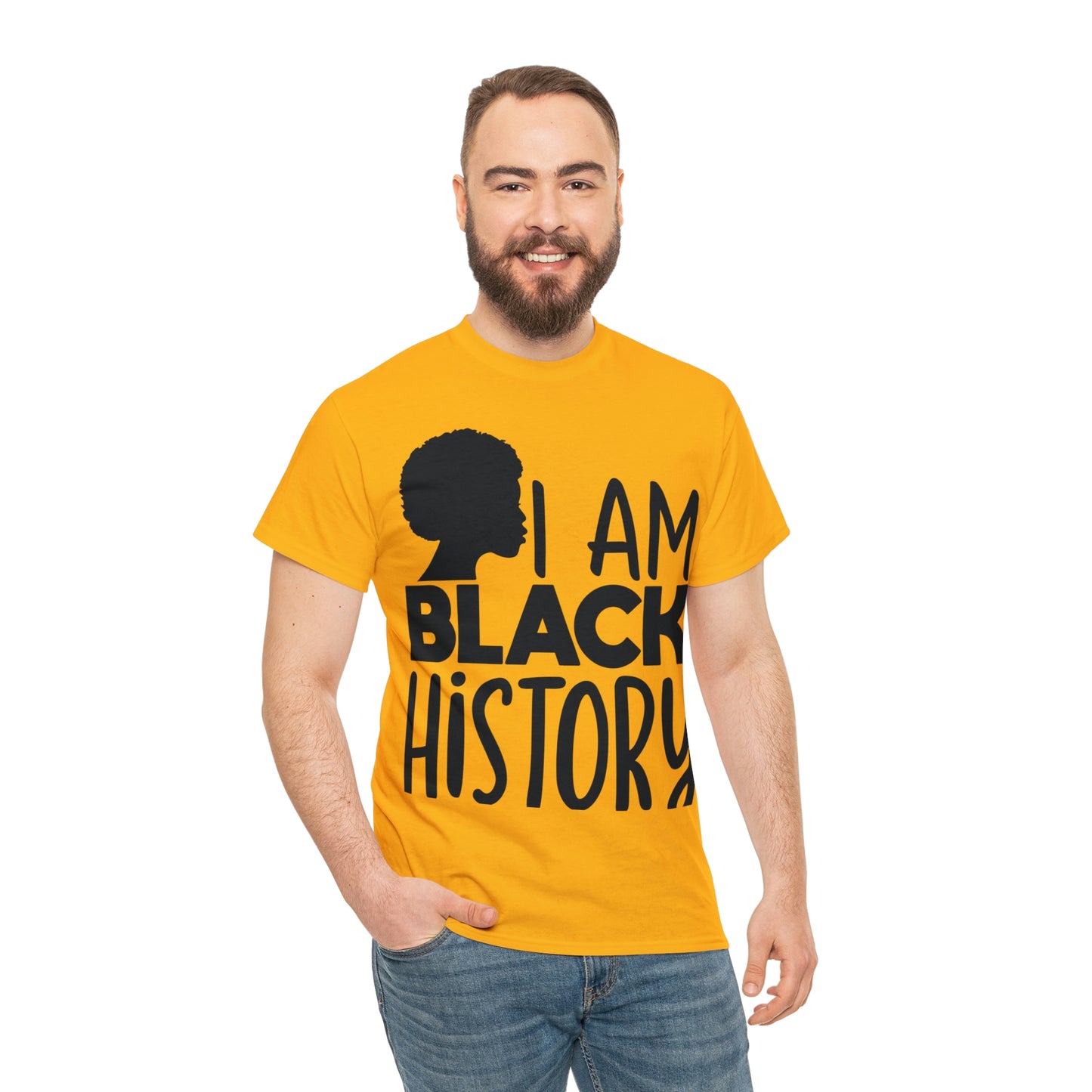 I Am Black History Unisex Heavy Cotton Tee