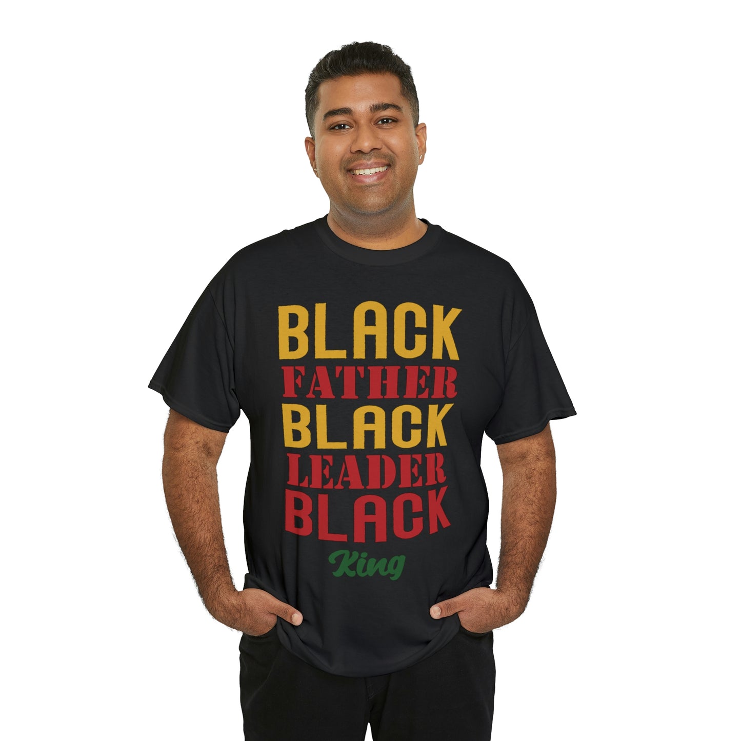 Black Fathers Block Unisex Heavy Cotton Tee