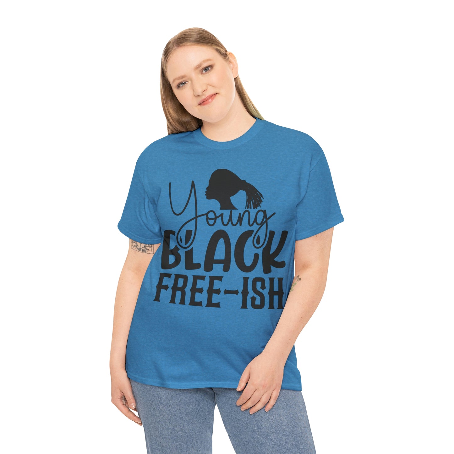 Young Black Unisex Heavy Cotton Tee