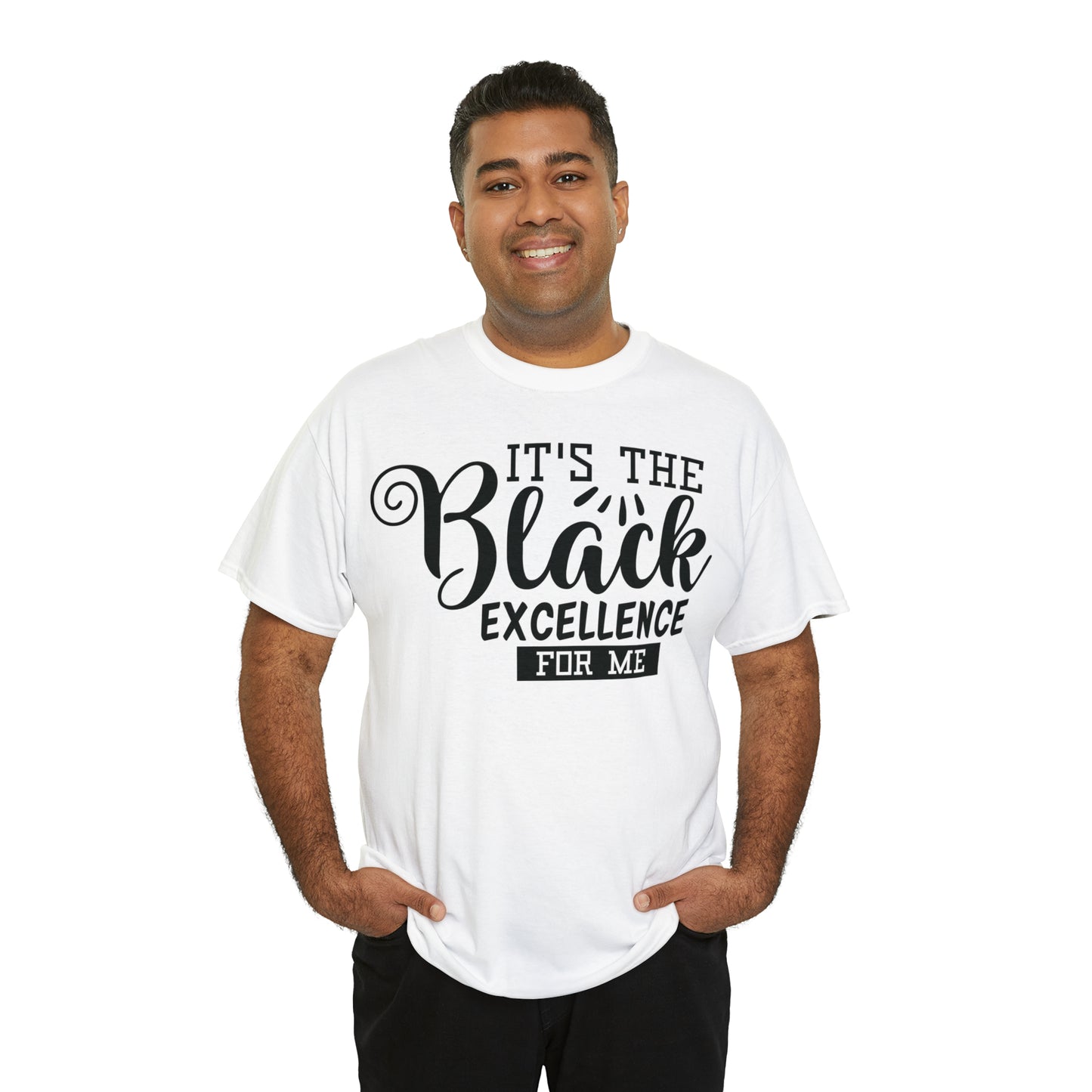 Black Excellence (Vinyl-1 color) Unisex Heavy Cotton Tee
