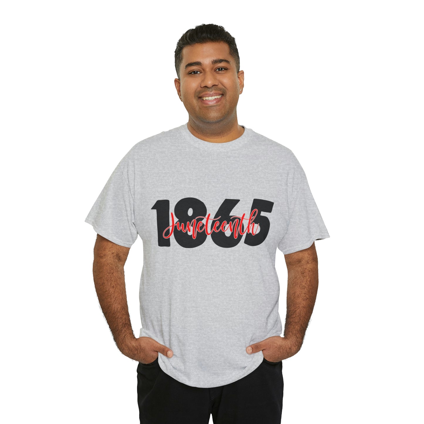 Juneteenth-Red Unisex Heavy Cotton Tee