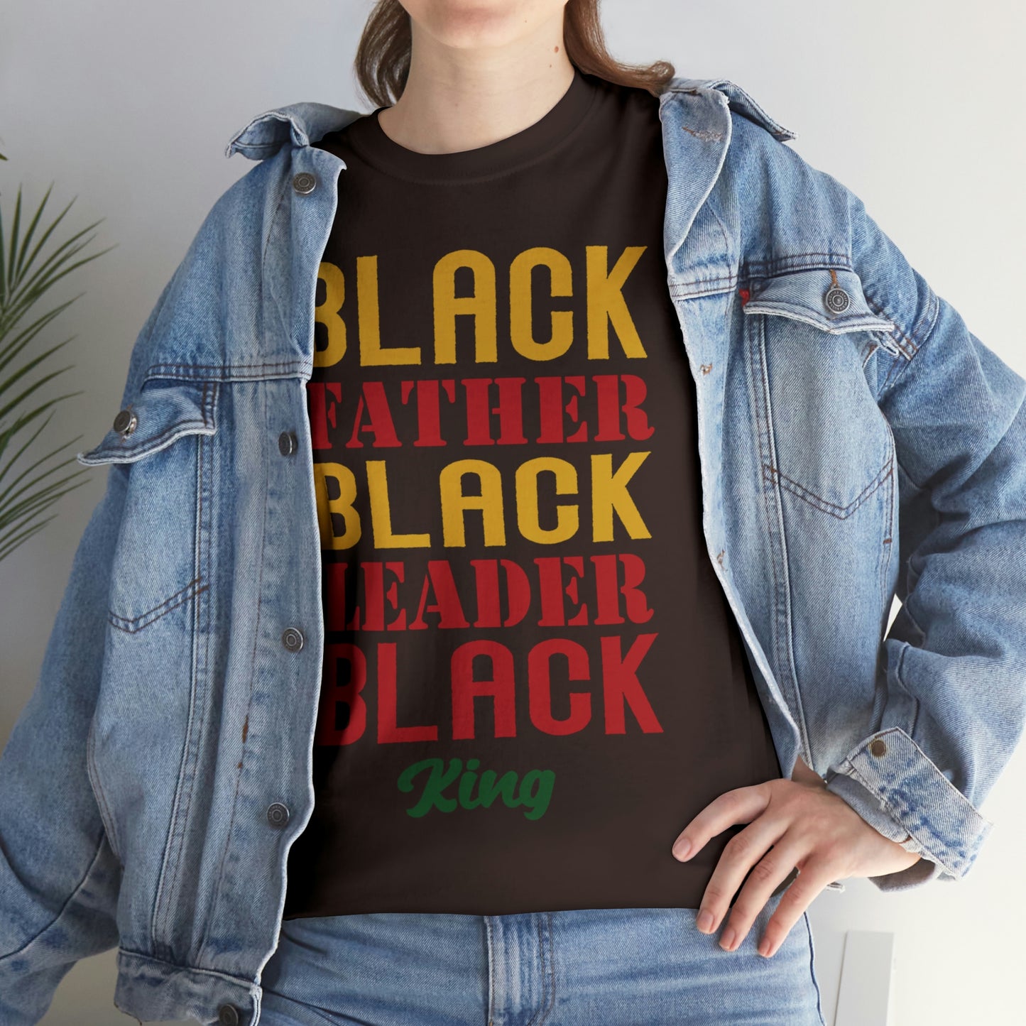 Black Fathers Block Unisex Heavy Cotton Tee