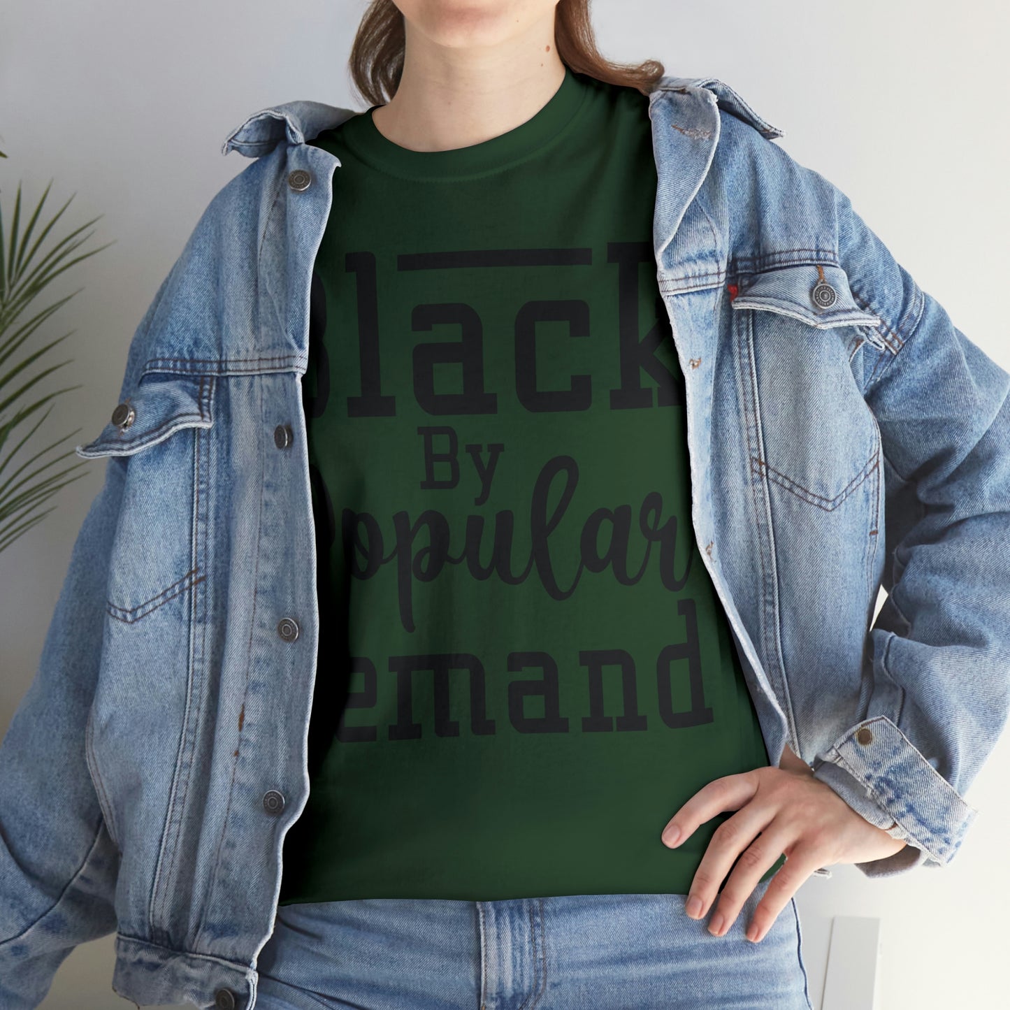 Black Popular Unisex Heavy Cotton Tee